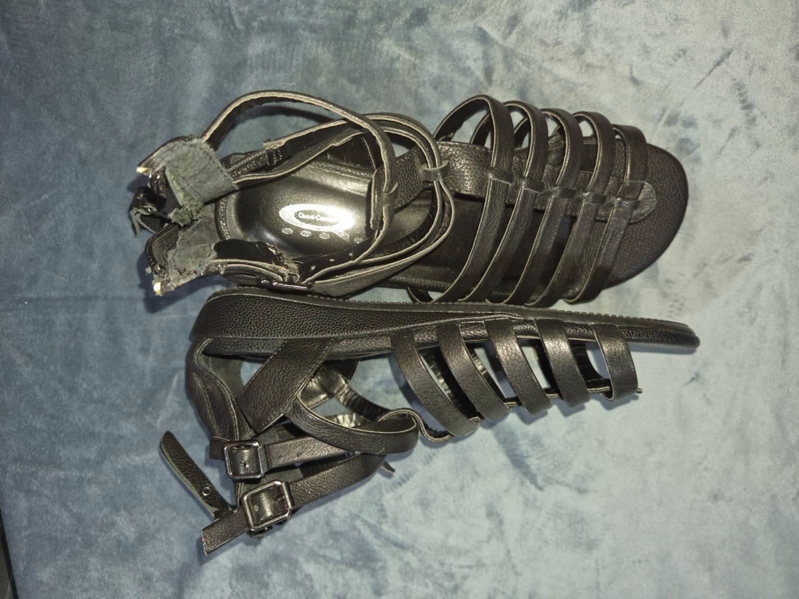 Denver Hayes Quad Comfort Black Gladiator Sandals Size 6.5/7 - photo 5