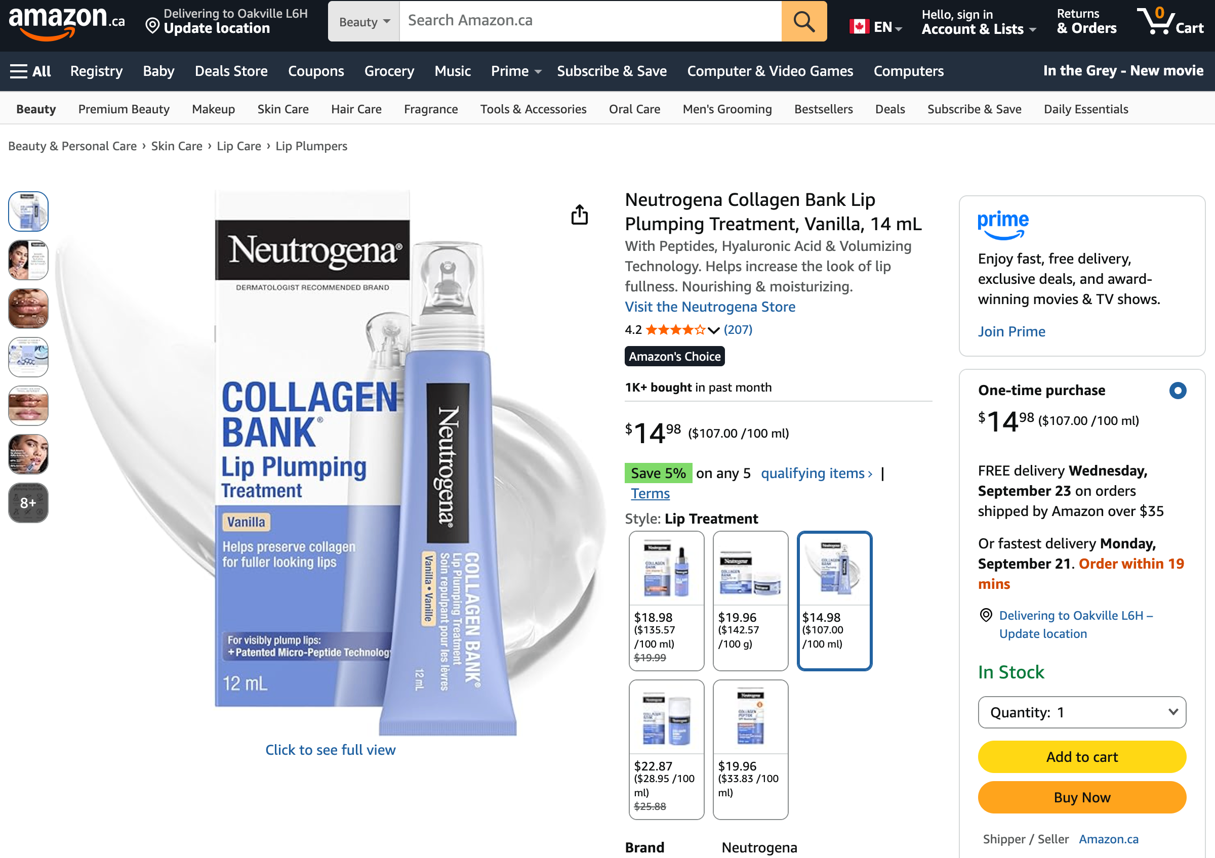 Brand New Neutrogena Collagen Bank Lip Plumping Treatment - photo 2
