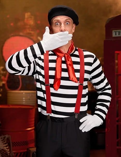 Men’s 6-Piece Mime Costume - photo 2