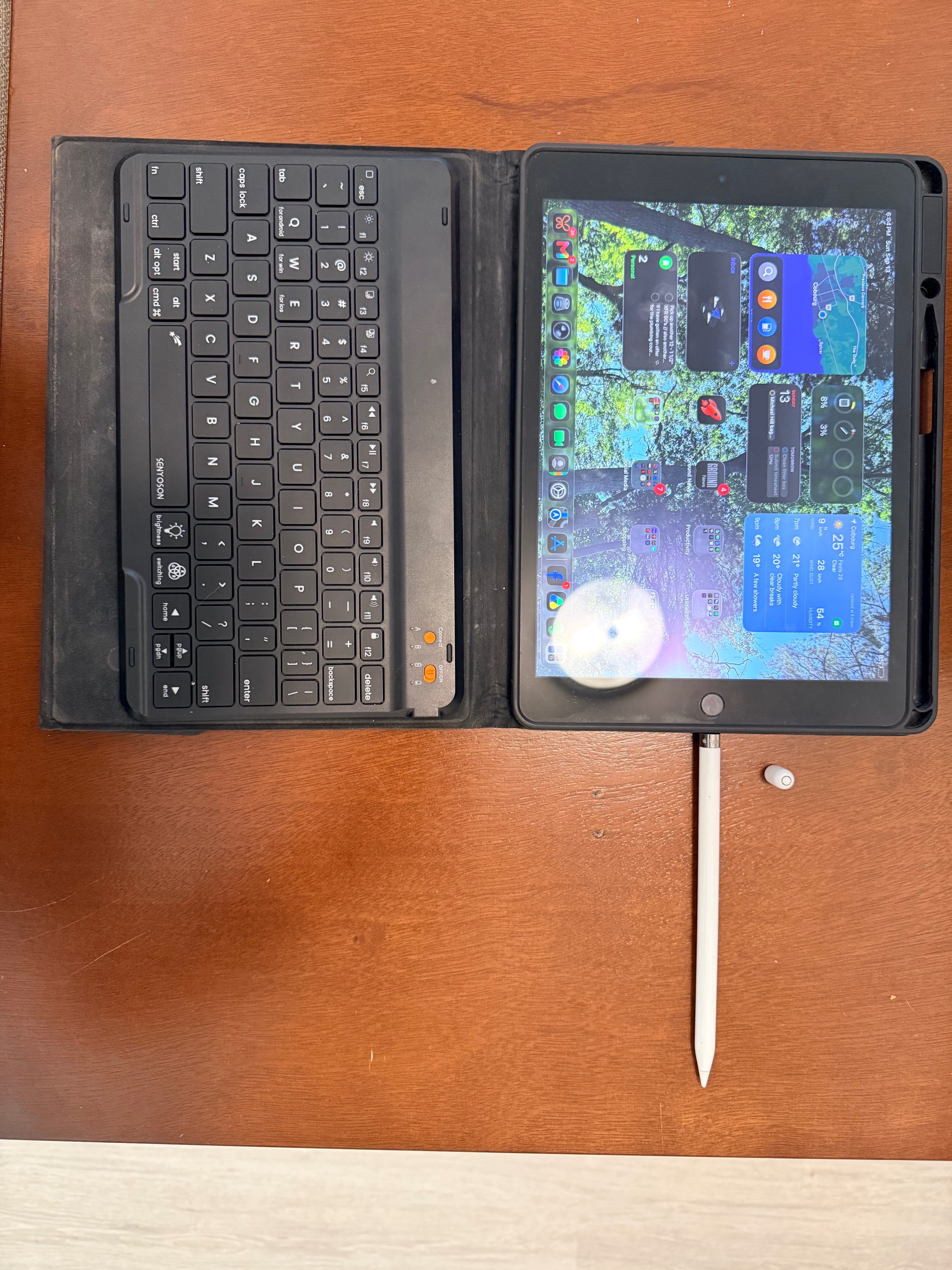 Apple iPad 9th Gen with Keyboard Case and Stylus