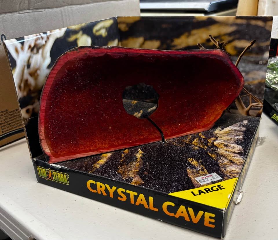 Exo Terra Large Crystal Cave Reptile Tank Decor