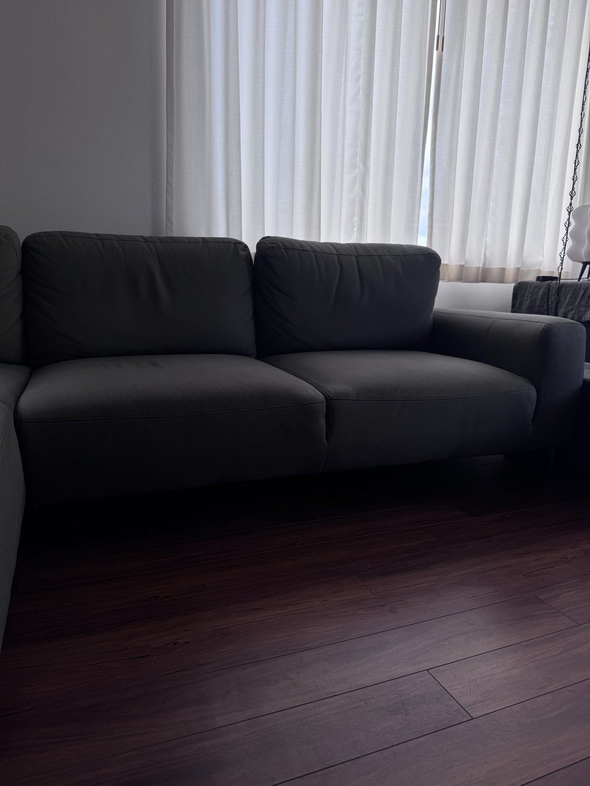 Structube SABRINA Left Facing Sectional Sofa with Chaise, Grey - photo 2