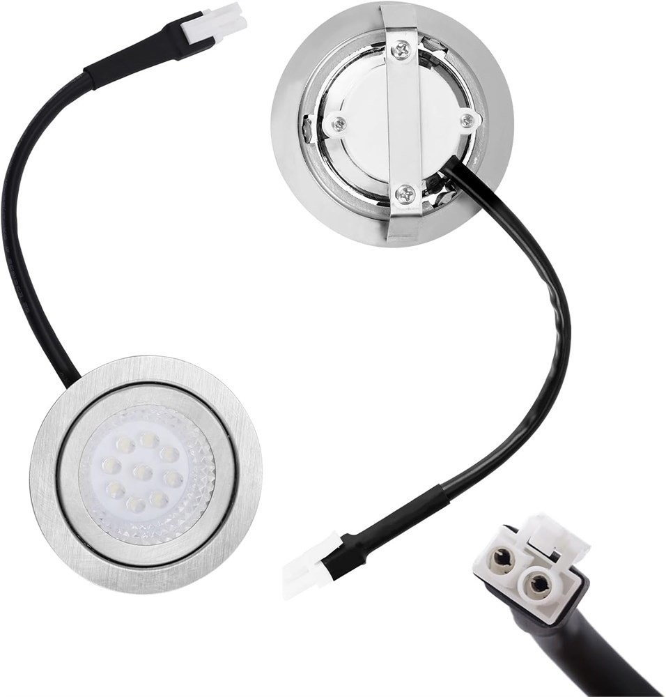 2PCS 12V LED Range Hood Lights 6500K – EL Plug - photo 2