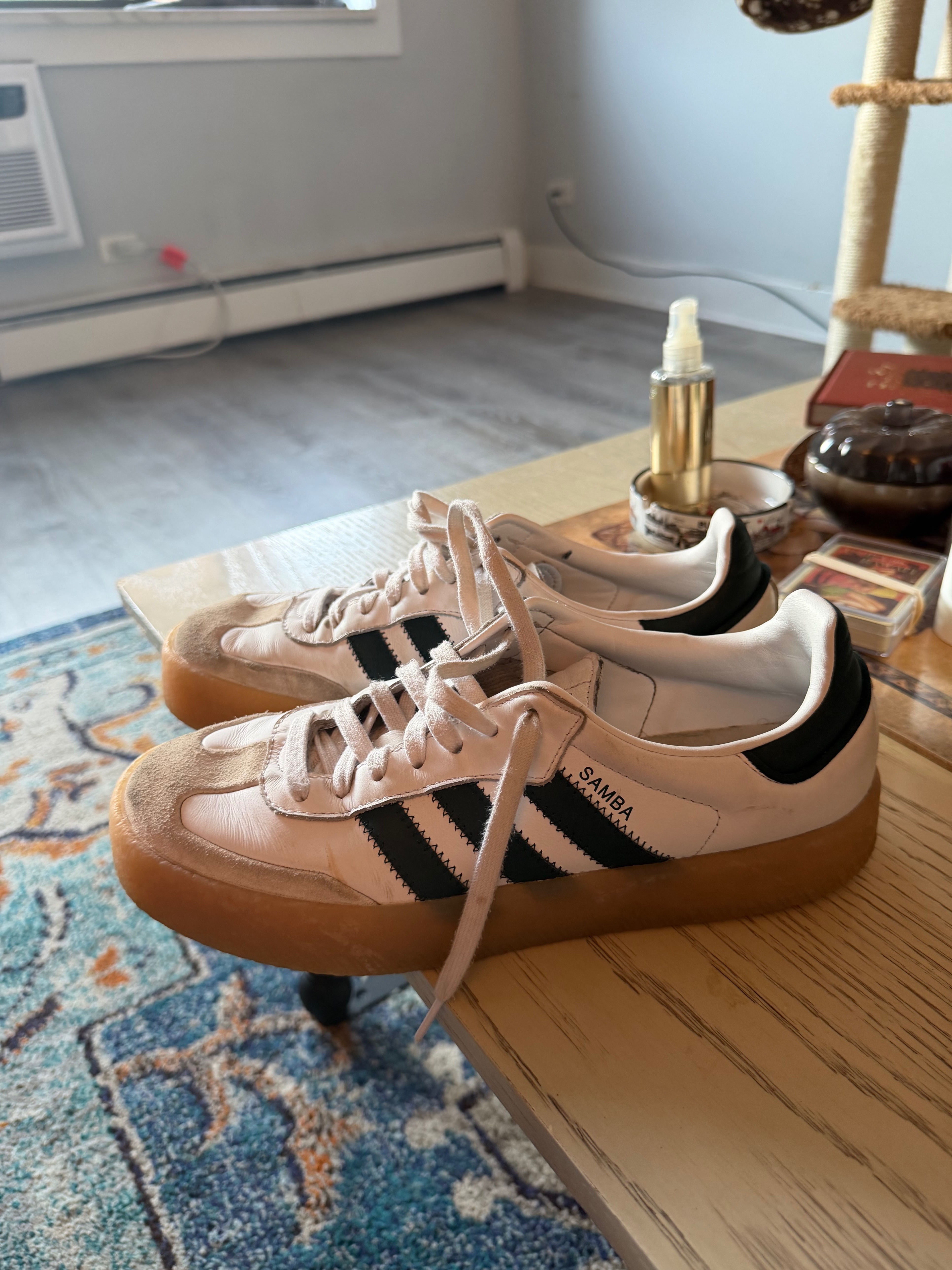 Adidas Samba OG Sneakers White Green Size 10 - photo 3