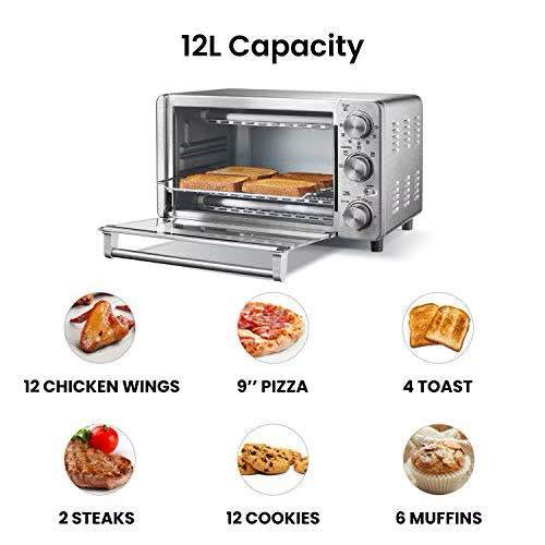 SEALED 12L 4-Slice Toaster Oven - Stainless Steel (New) - photo 4