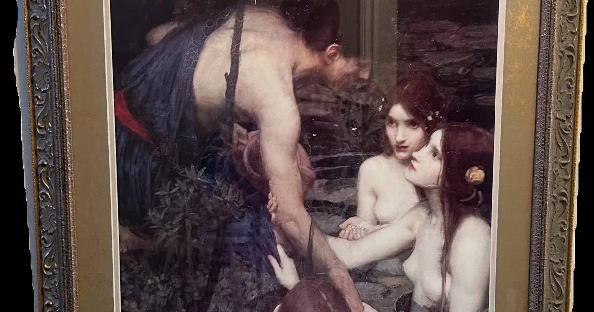 Framed Print - Hylas and the Nymphs Waterhouse