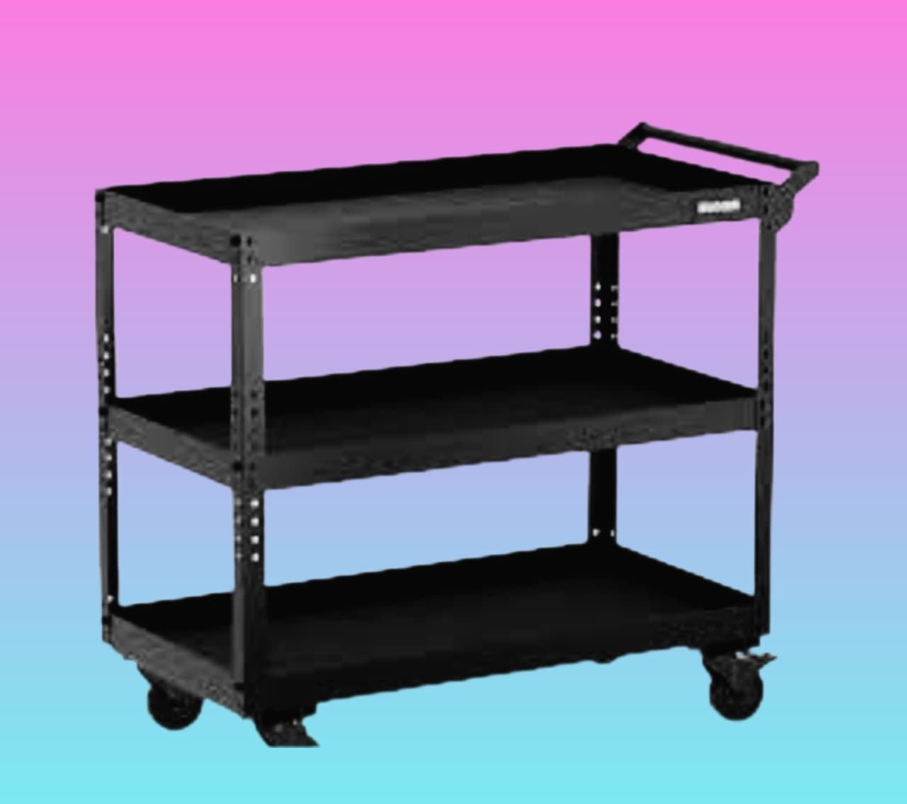 3-Tier Rolling Service Cart 30x16