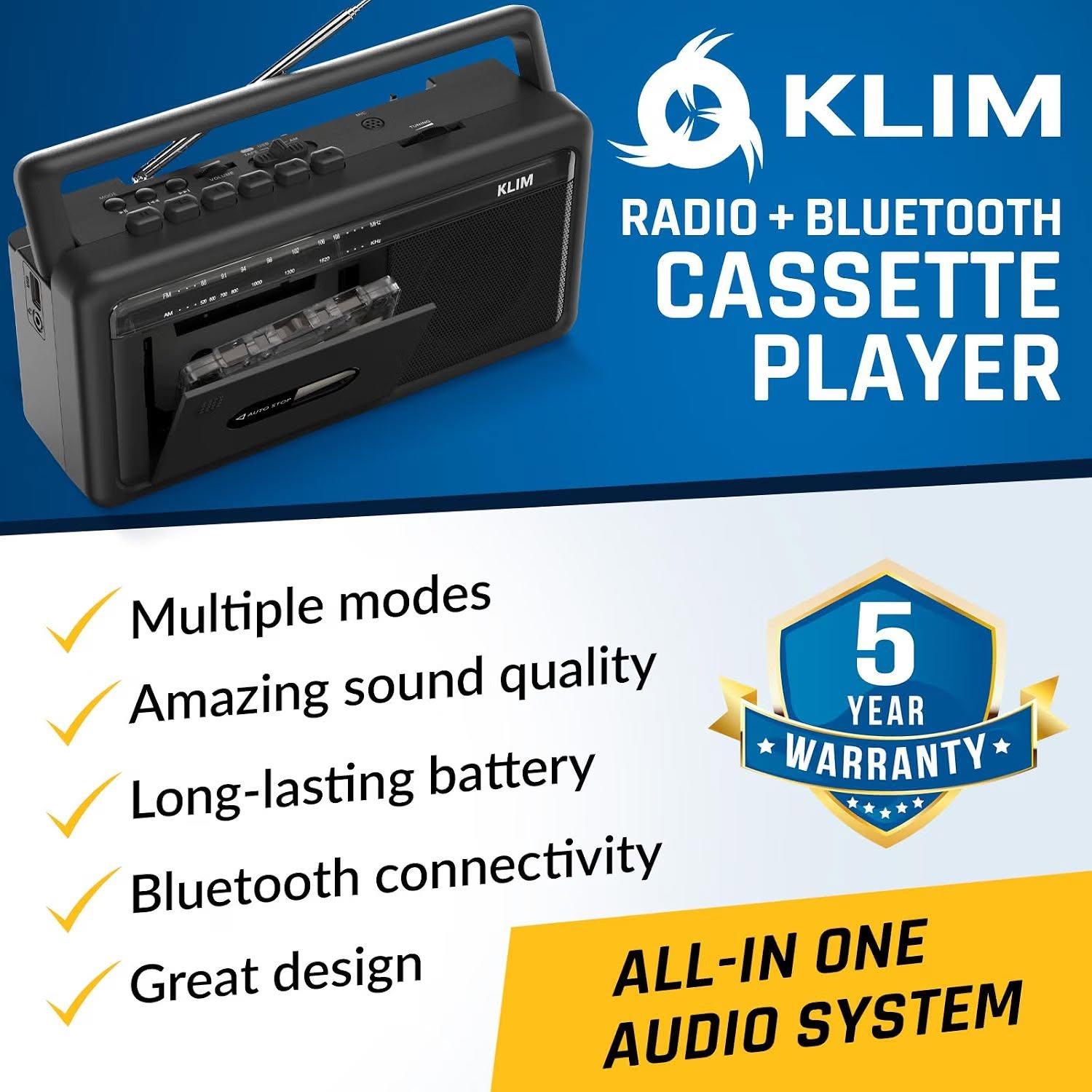 KLIM Portable Cassette Player & Boombox - photo 2