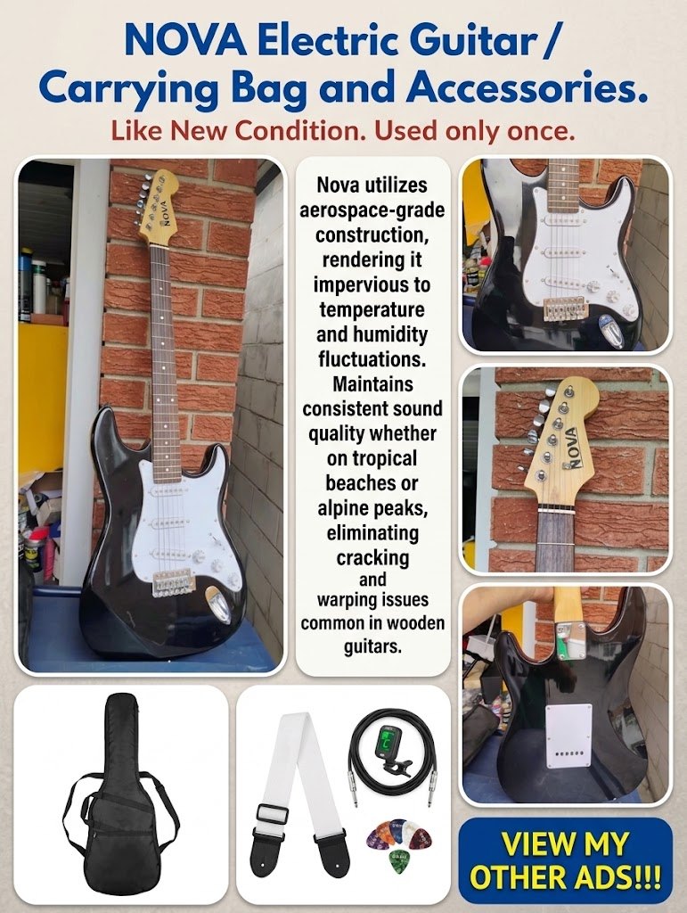 NOVA Electric Guitar/ Carrying Bag