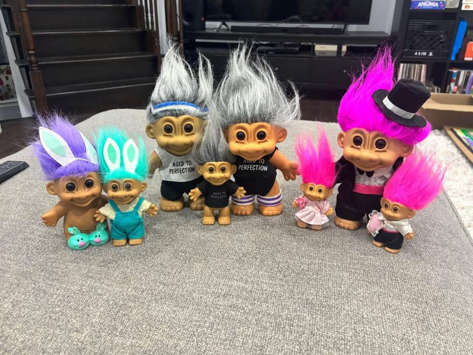 RUSS Treasure Trolls - Lot of 8