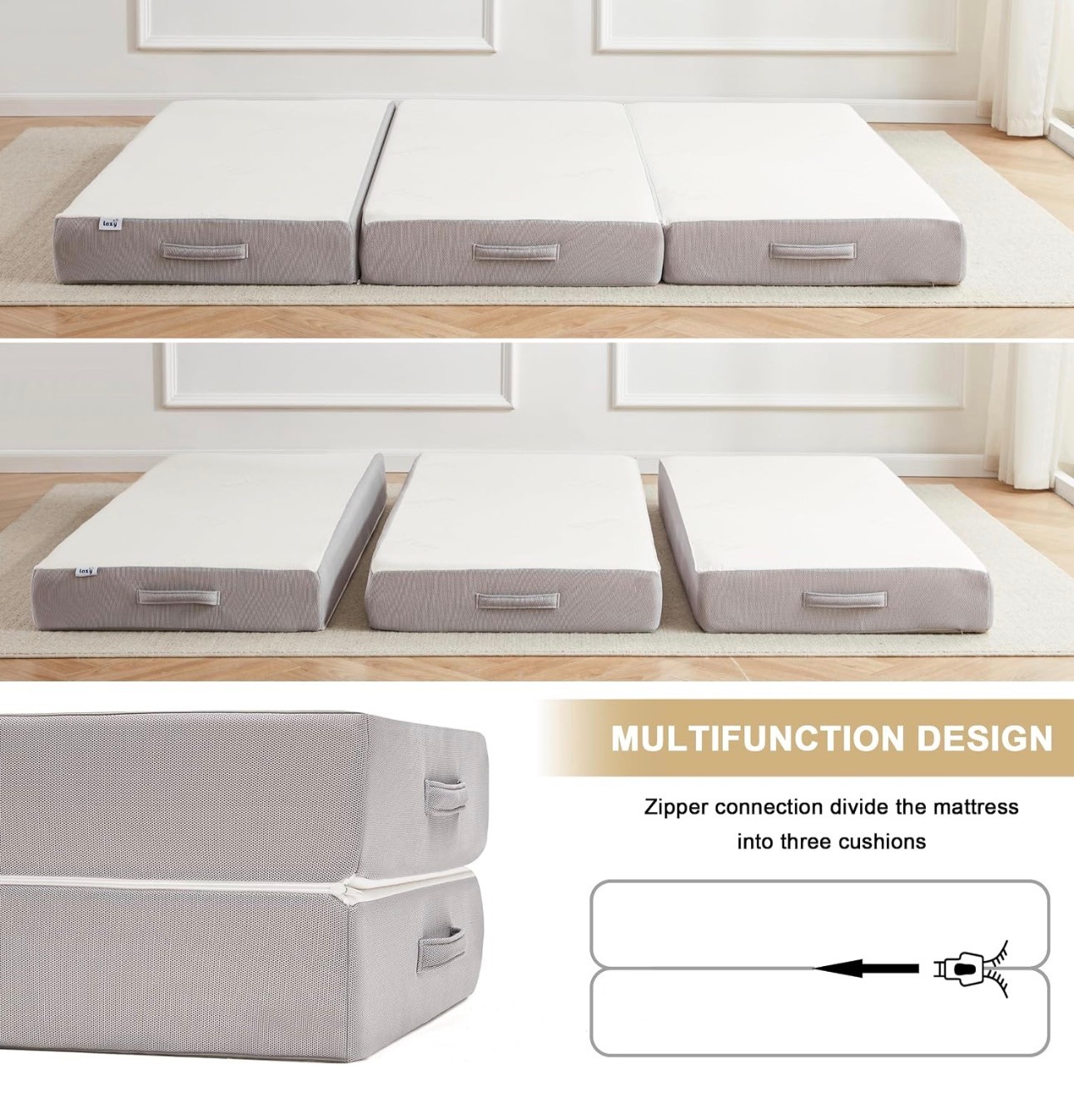 Tri-folding Mattress Memory Foam 6" Full size Breathable/Washabl - photo 5