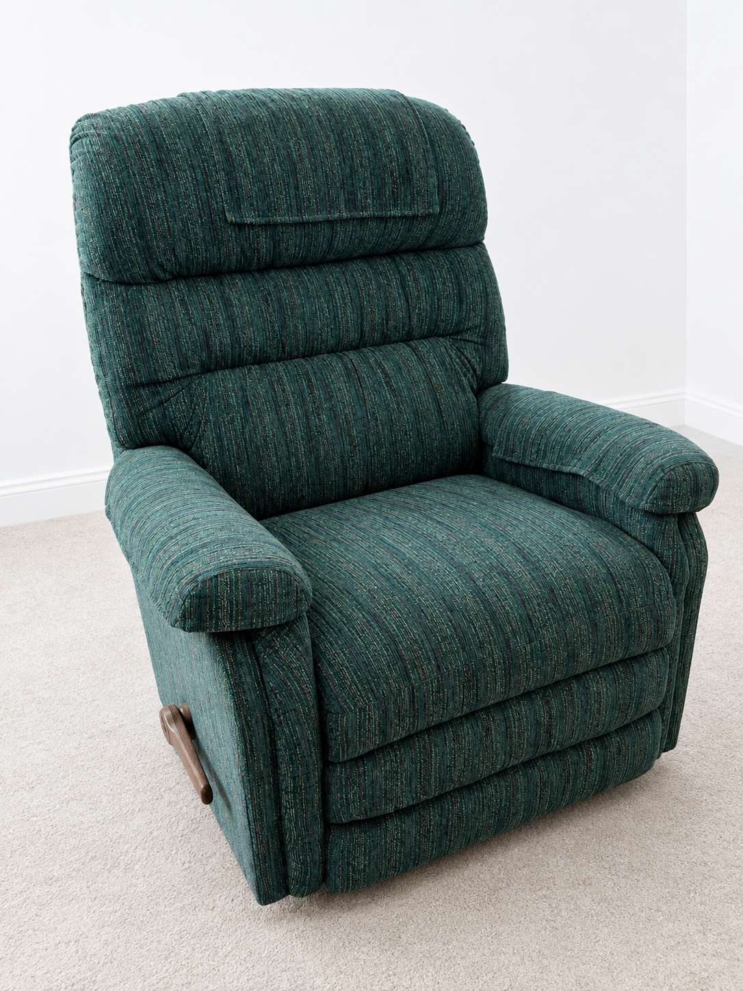 Green Fabric Recliner Chair
