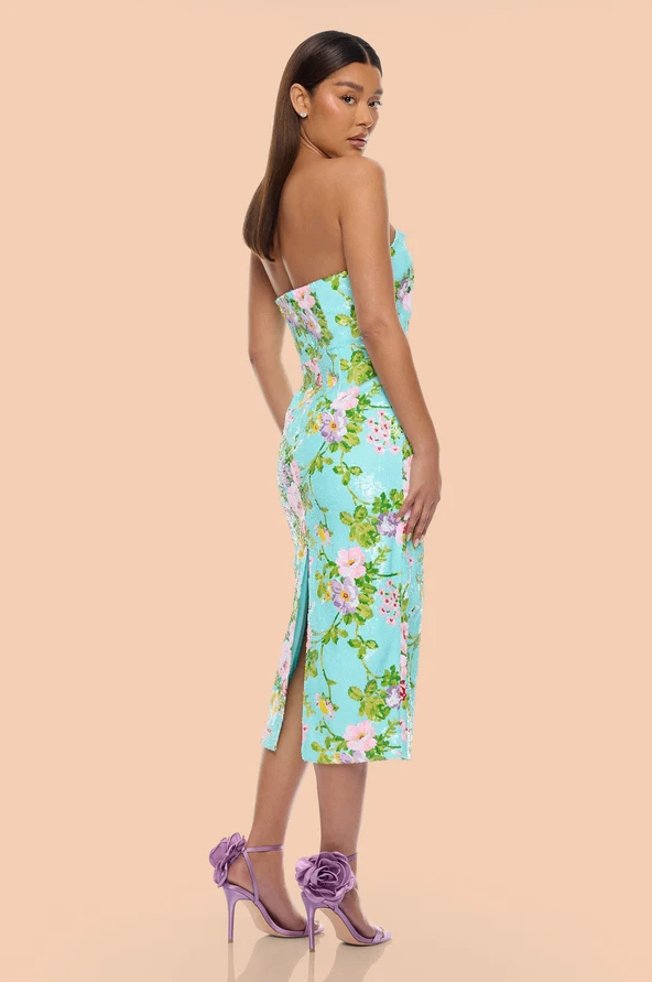 Nova Luxe Strapless Sequin Midi Dress *Brand New With Tags* - photo 4