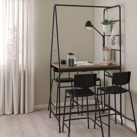 Ikea HAVERUD Table with 4 STIG stools - photo 2