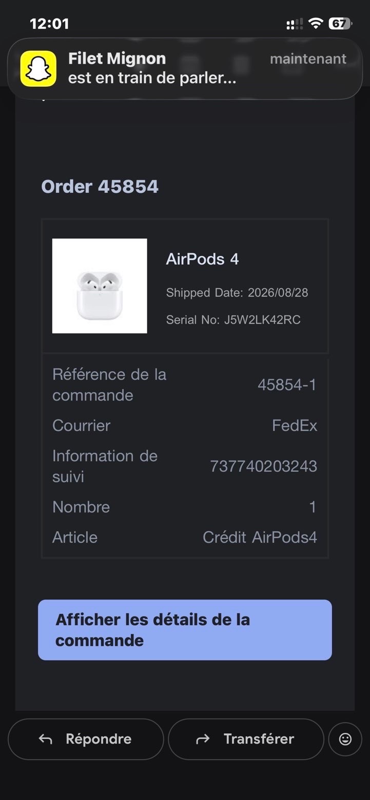 AirPods 4 avec réduction de bruit ANC – NEUFS – Garantie 2027 - photo 2