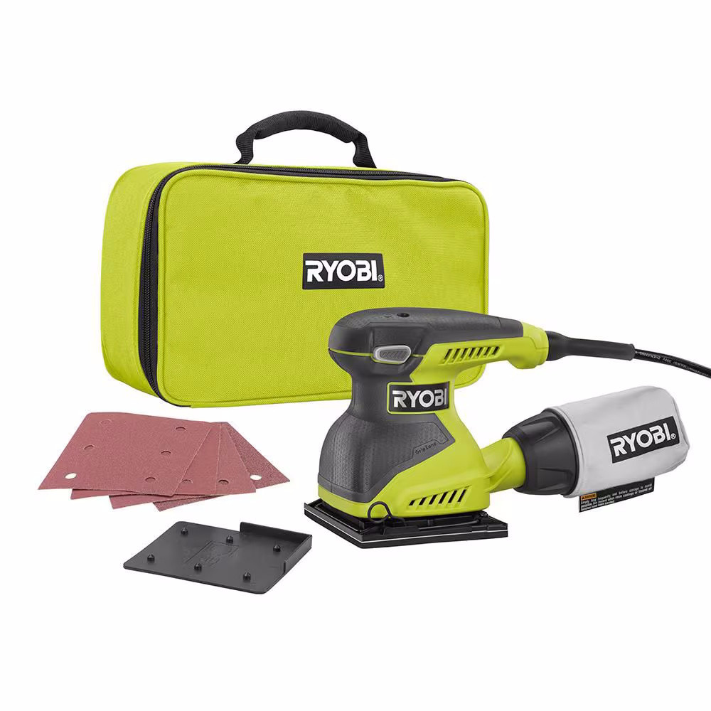 NEW Ryobi 1/4 Sheet Corded Sander Kit S652DG - photo 2
