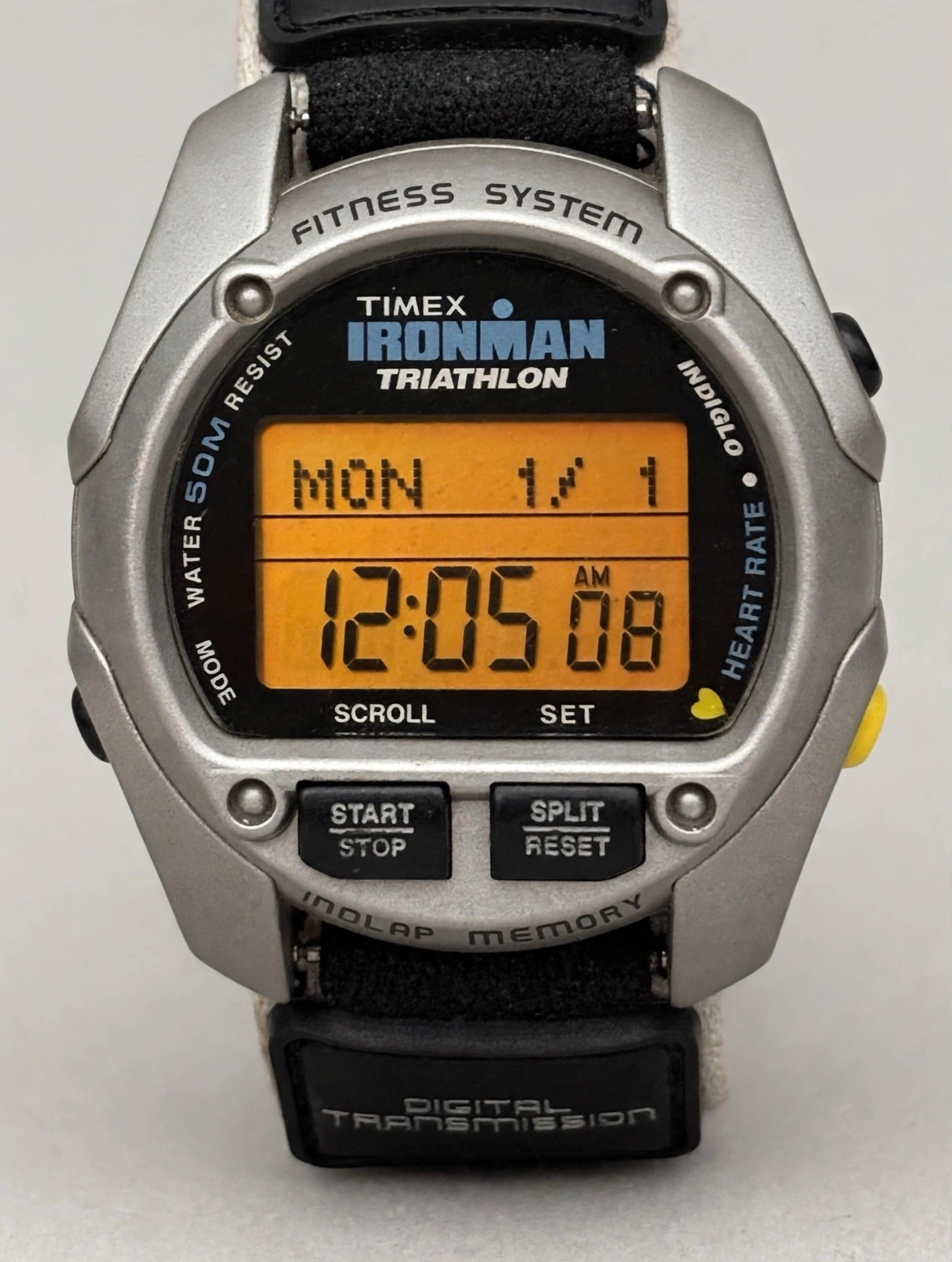Vintage Timex Ironman Triathlon Digital Watch 50M Water Resist