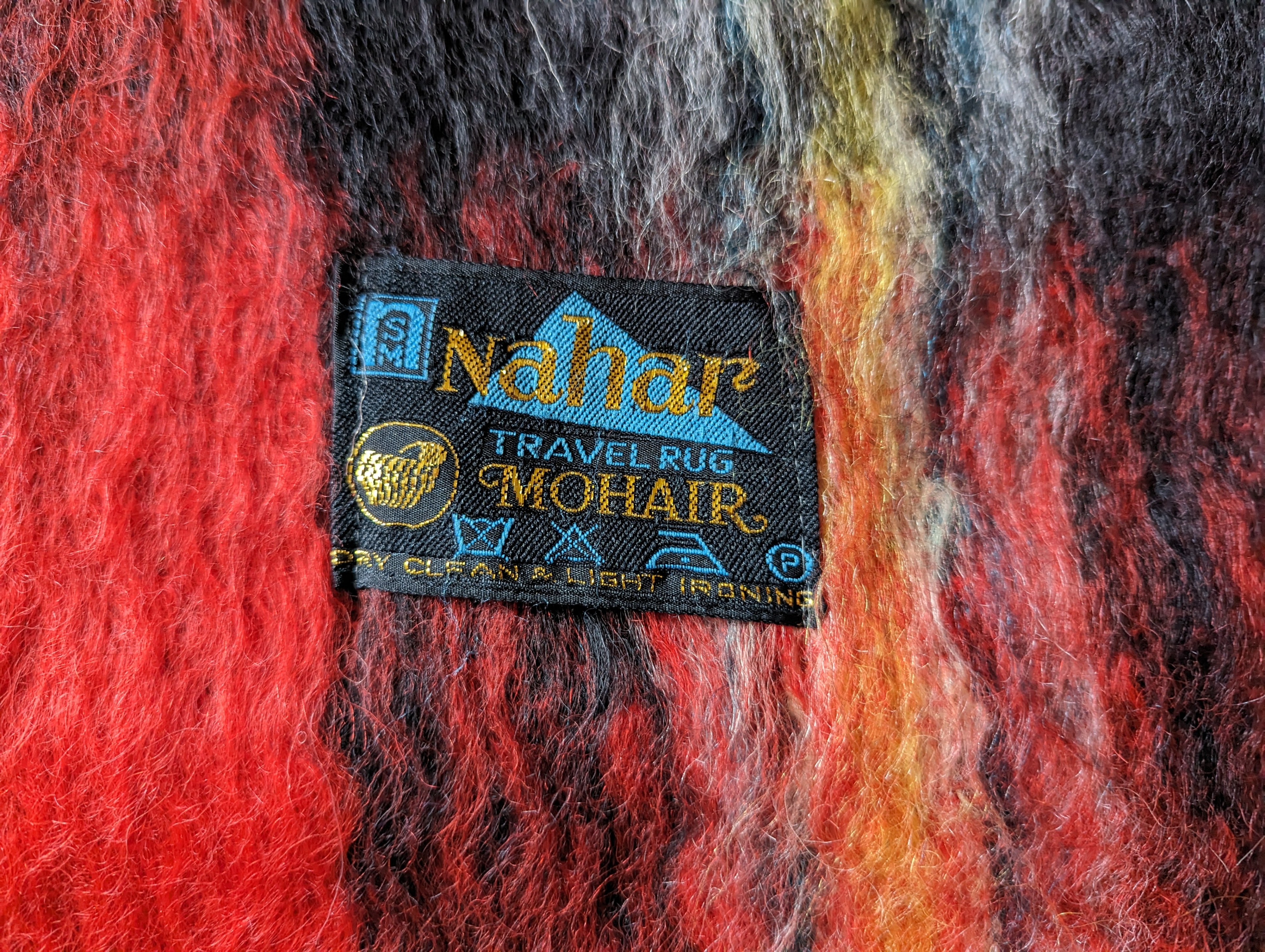Mohair Travel Rug Throw Blanket Red Plaid by NAHAR - photo 5