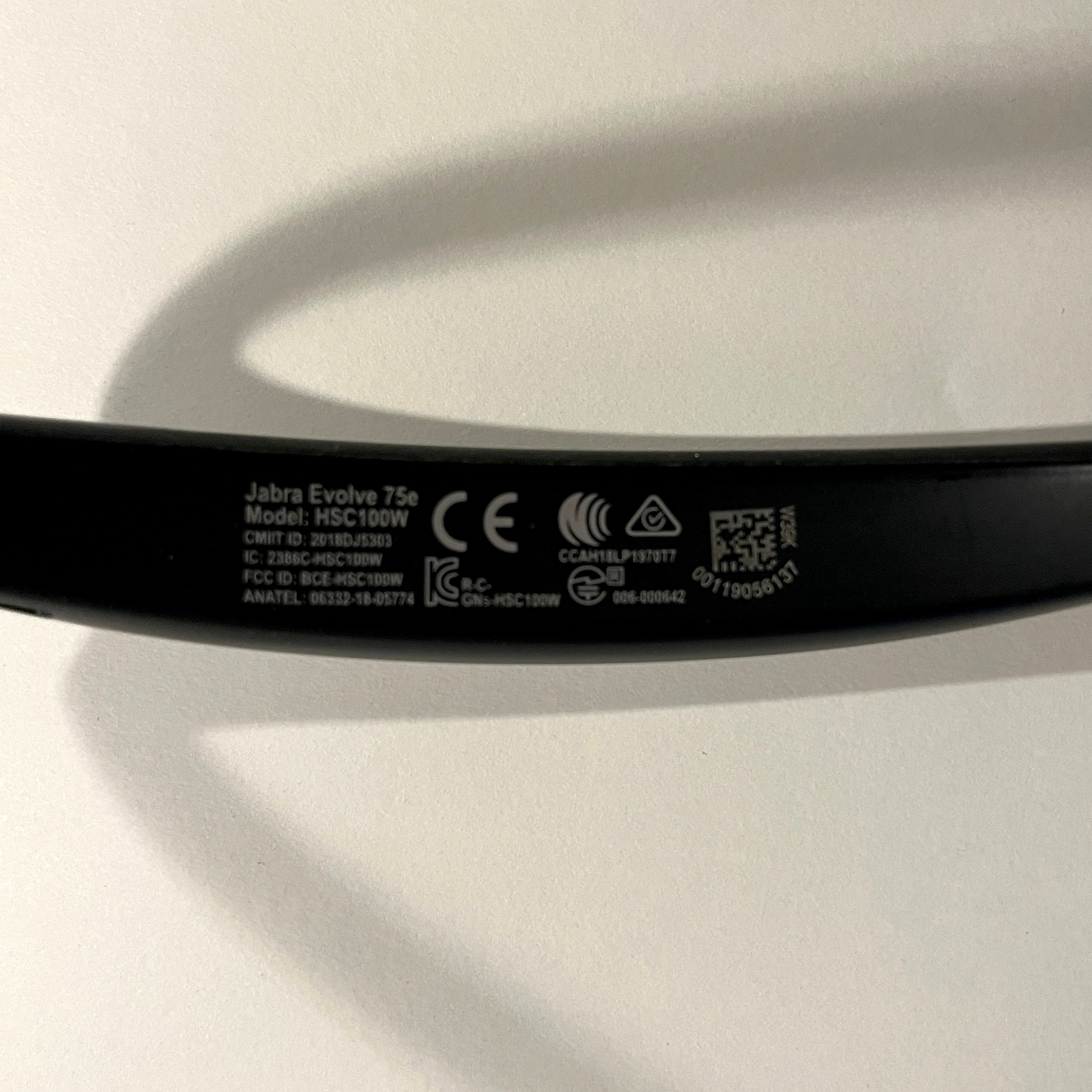 Jabra Evolve 75e Wireless ANC Headset with USB Adapter & Case - photo 2