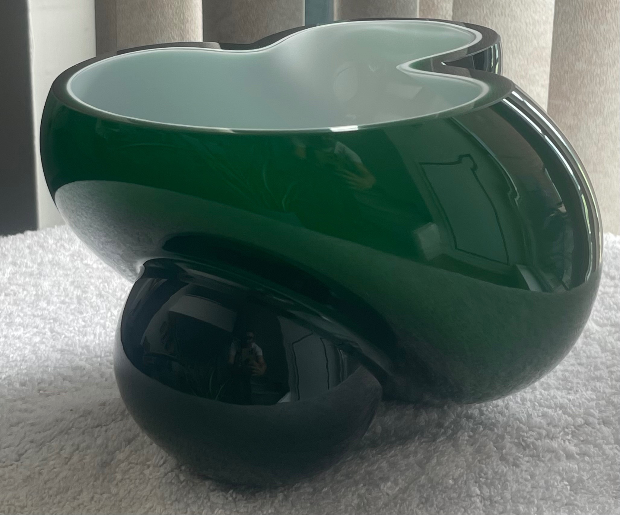 Signed Czech Art Glass Bowl - Vladimír Klein (Libera) - photo 2