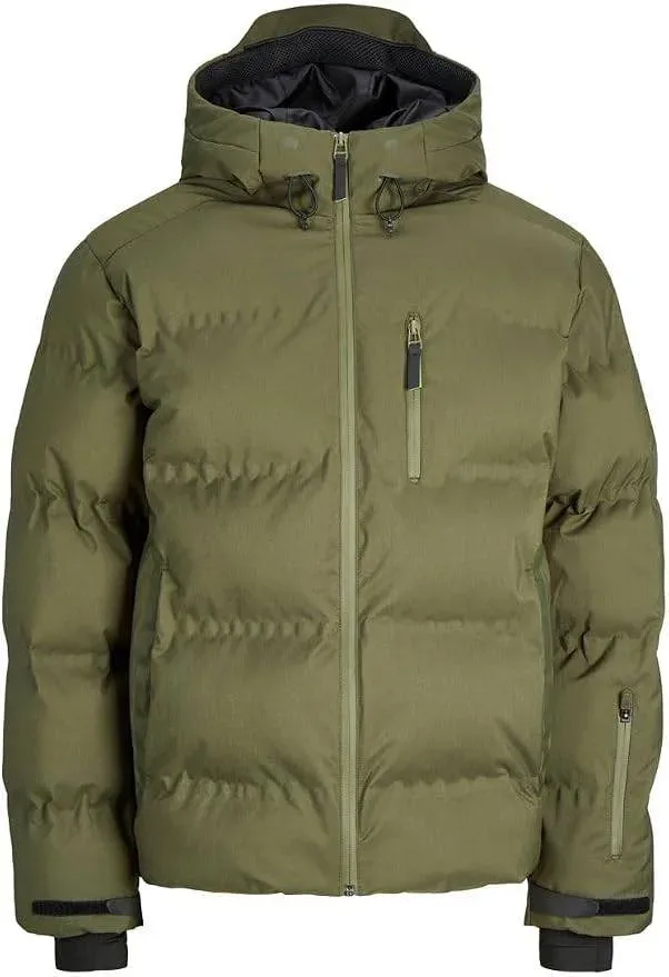 JACK & JONES CORE Men Green Puffer Jacket