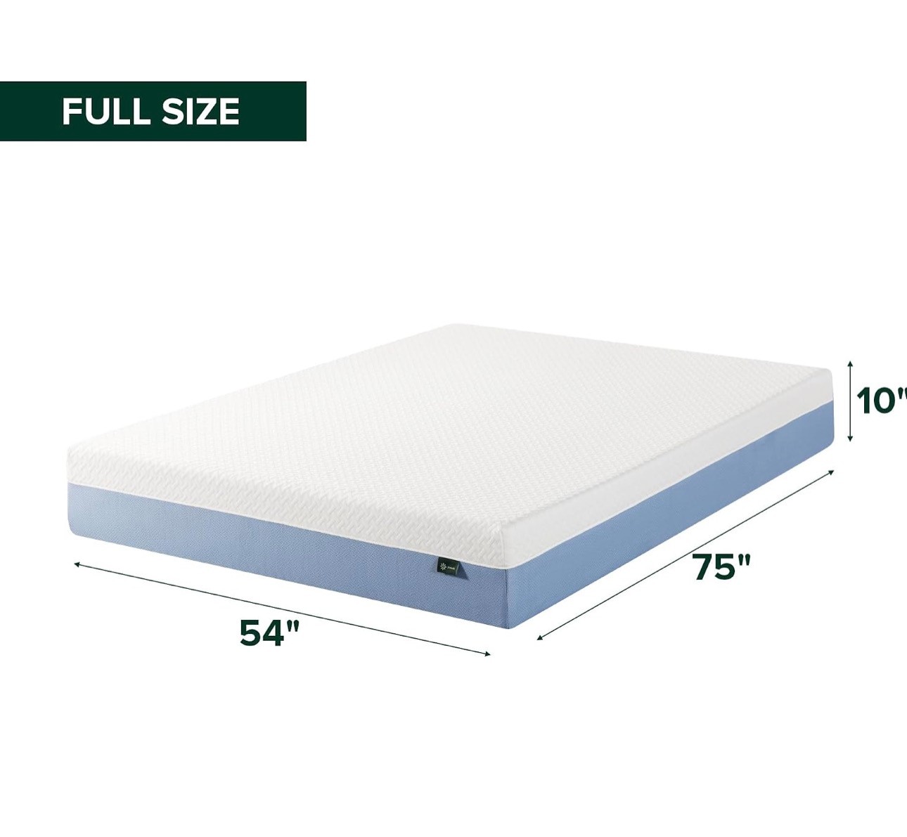 Full size 10" Foam Mattress Pressure Relief CertiPUR-US Foam - photo 2