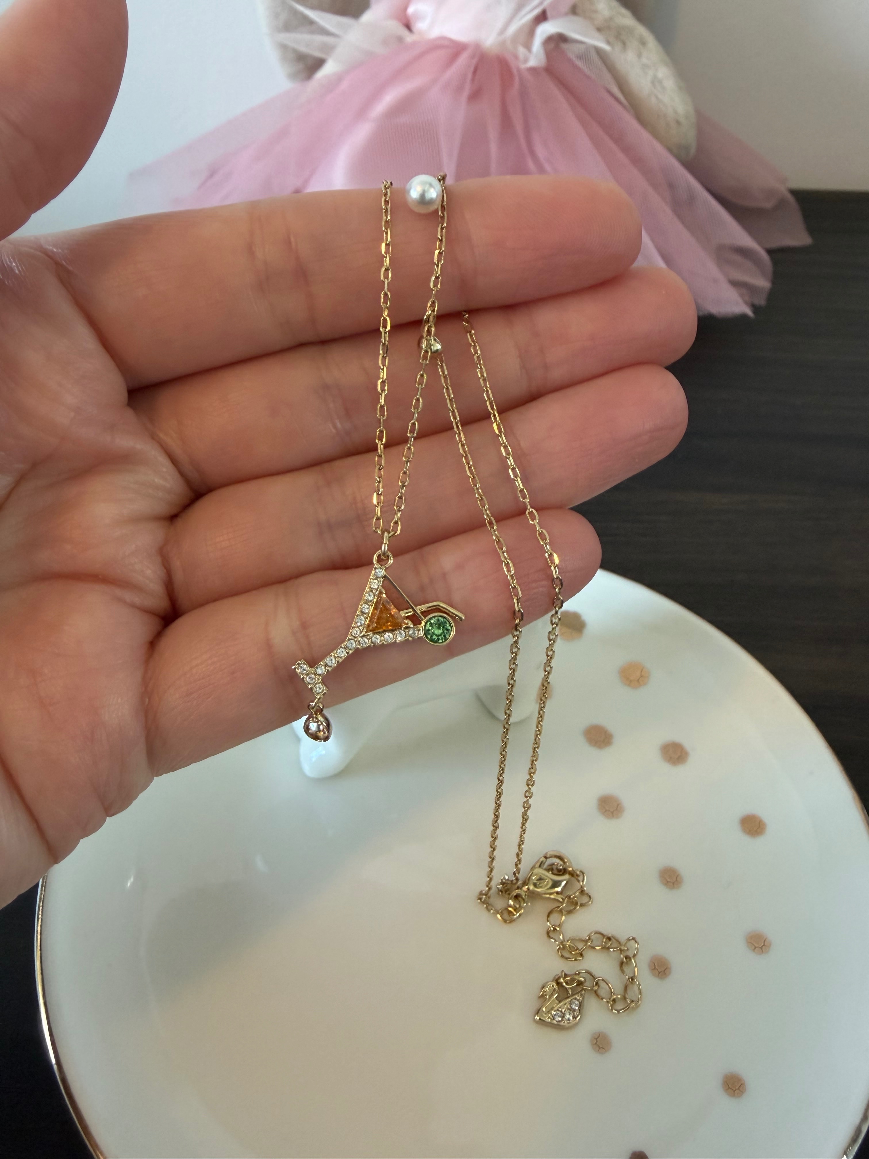 Swarovski martini charm necklace - photo 5