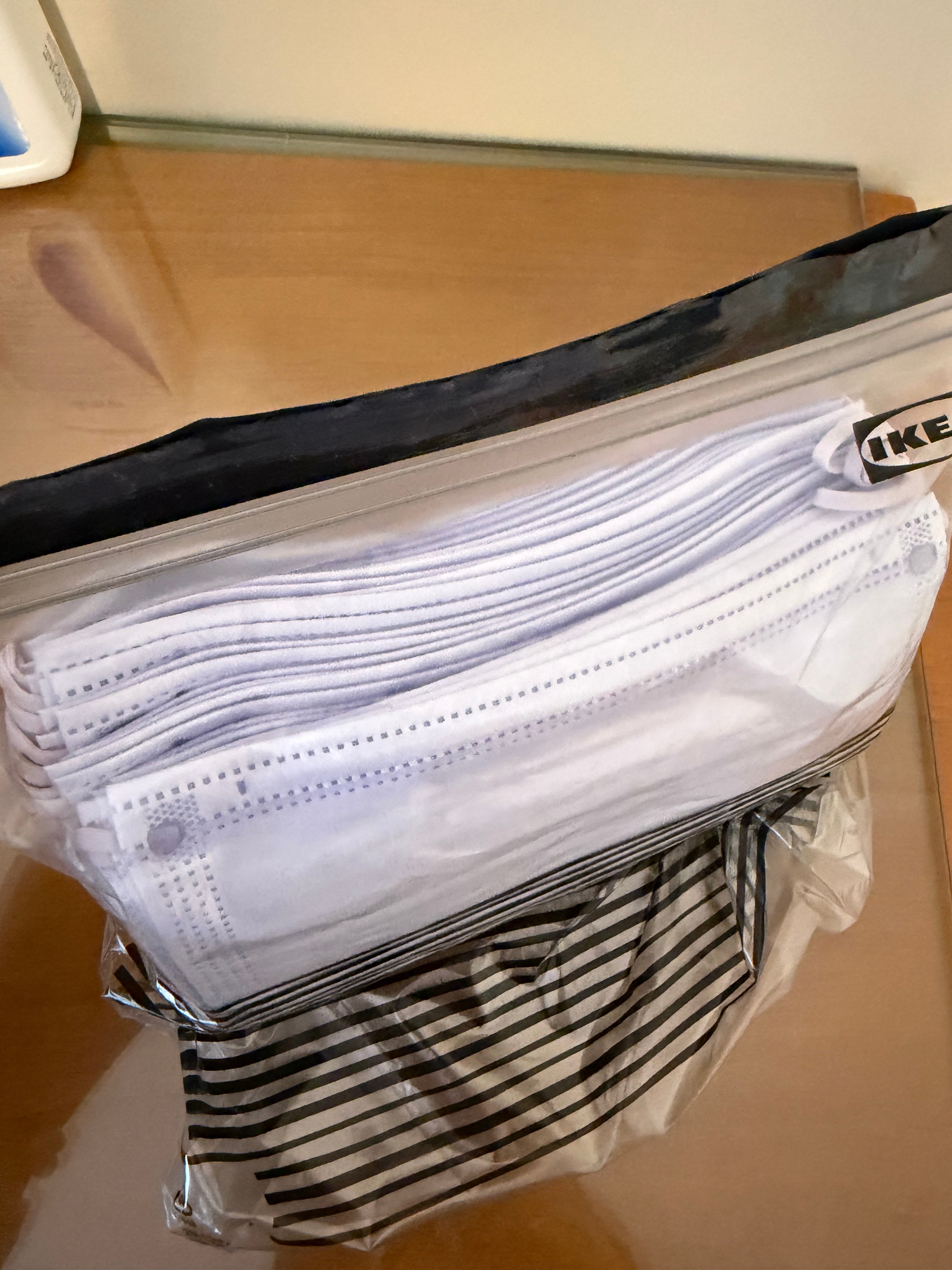 Disposable Face Masks – Light Greyish Purple, Approx. 40–50 Pcs - photo 3