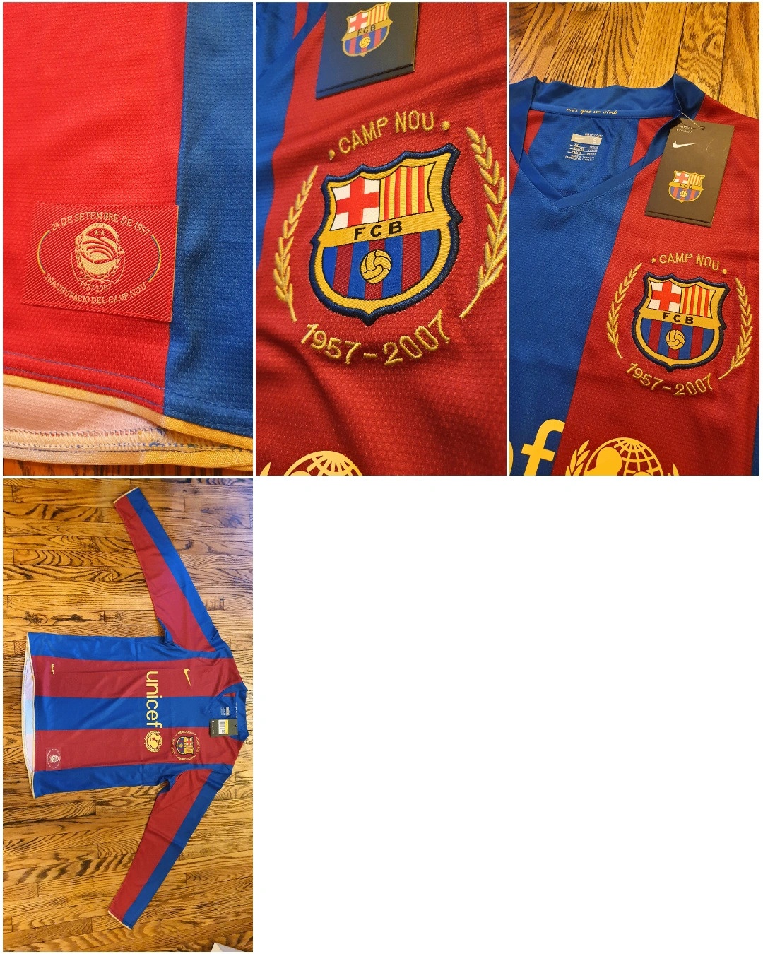 MOVE OUT SALE | 2007-08 Barcelona Long-Sleeve Jersey, Retro Kit - photo 2