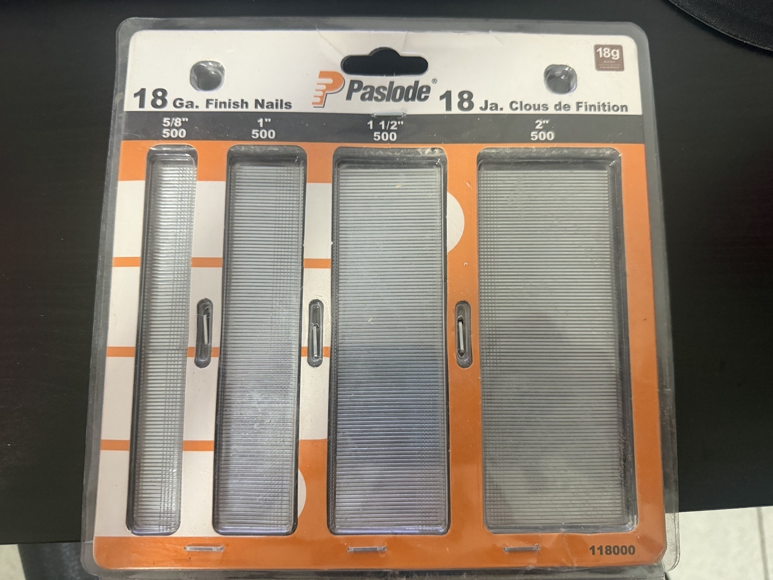 Paslode 118000 18-Gauge Finish Nails – 2,000 Pack - photo 2