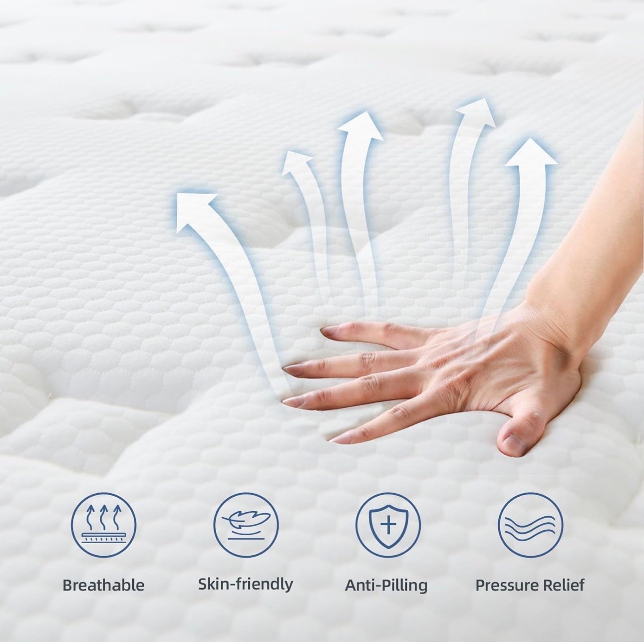 Full Size 12" Mattress Hybrid Memory Foam Pressure Relief - photo 4