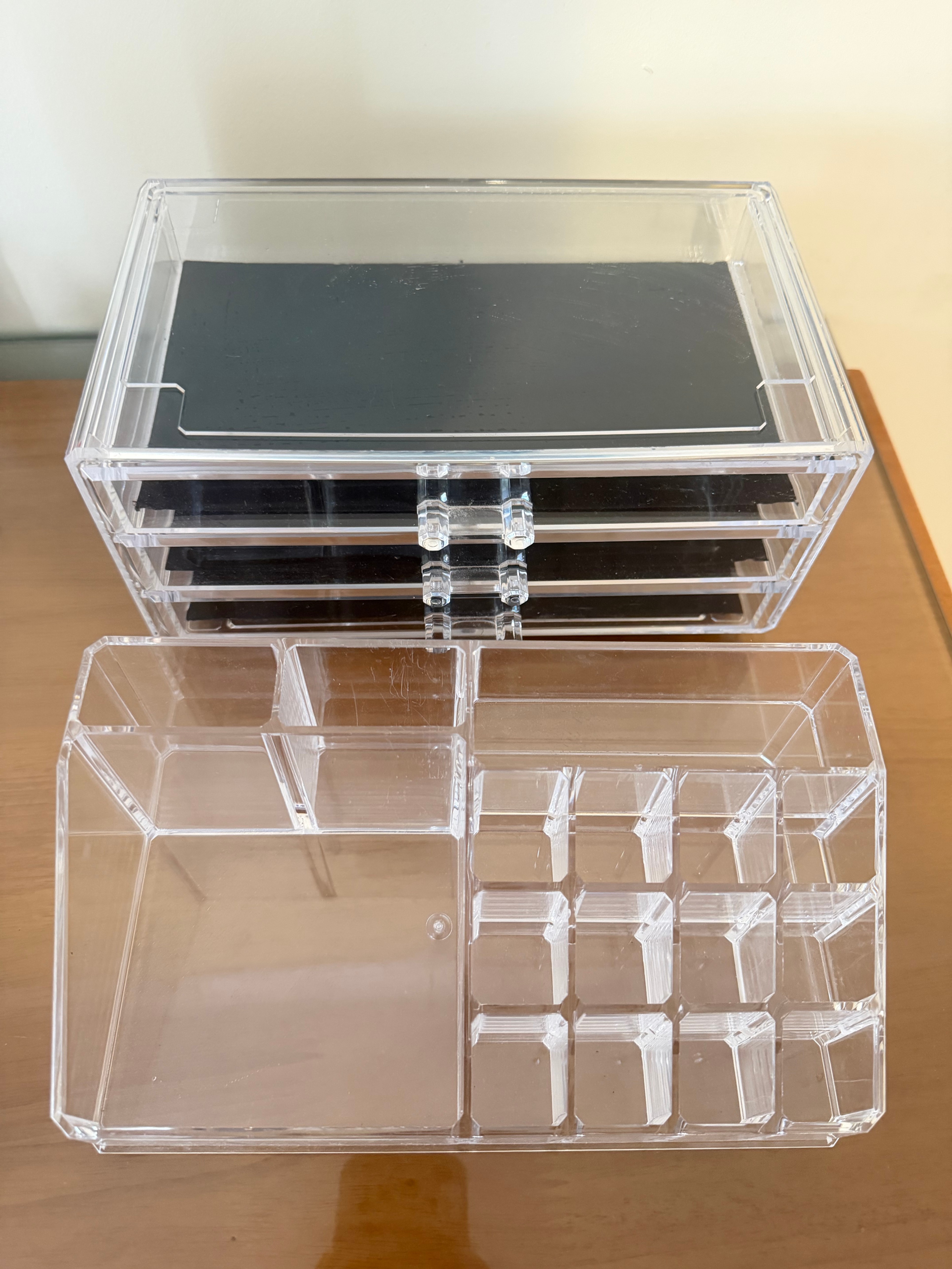 Clear Acrylic Makeup Organizer with 3 Drawers - photo 4