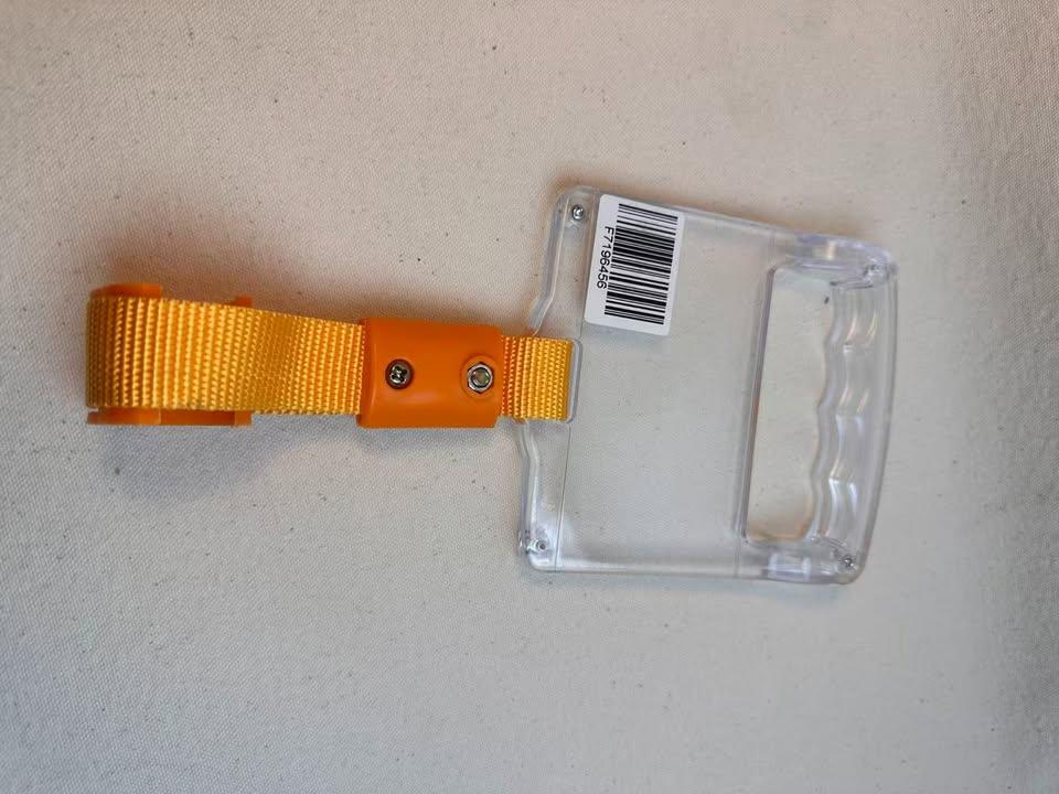 Car Door Assist Handle – Clear Grip & Orange Strap
