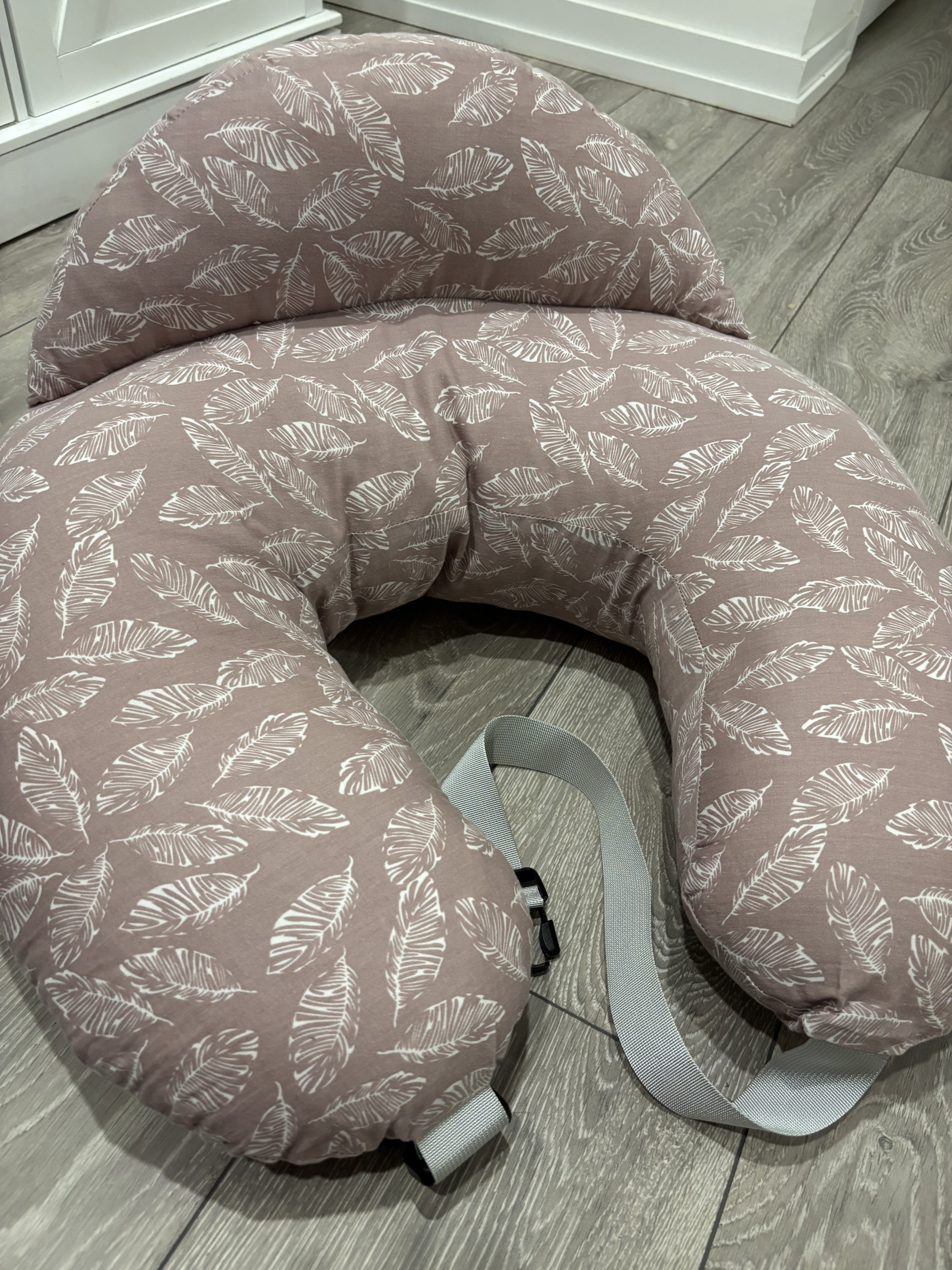 Nursing Pillow with Adjustable Waist Strap & Safety Guard - photo 3