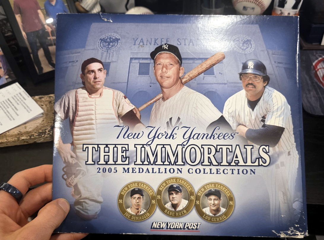 NY Yankees "The Immortals" 2005 Complete 20 Medallion Collection - photo 2