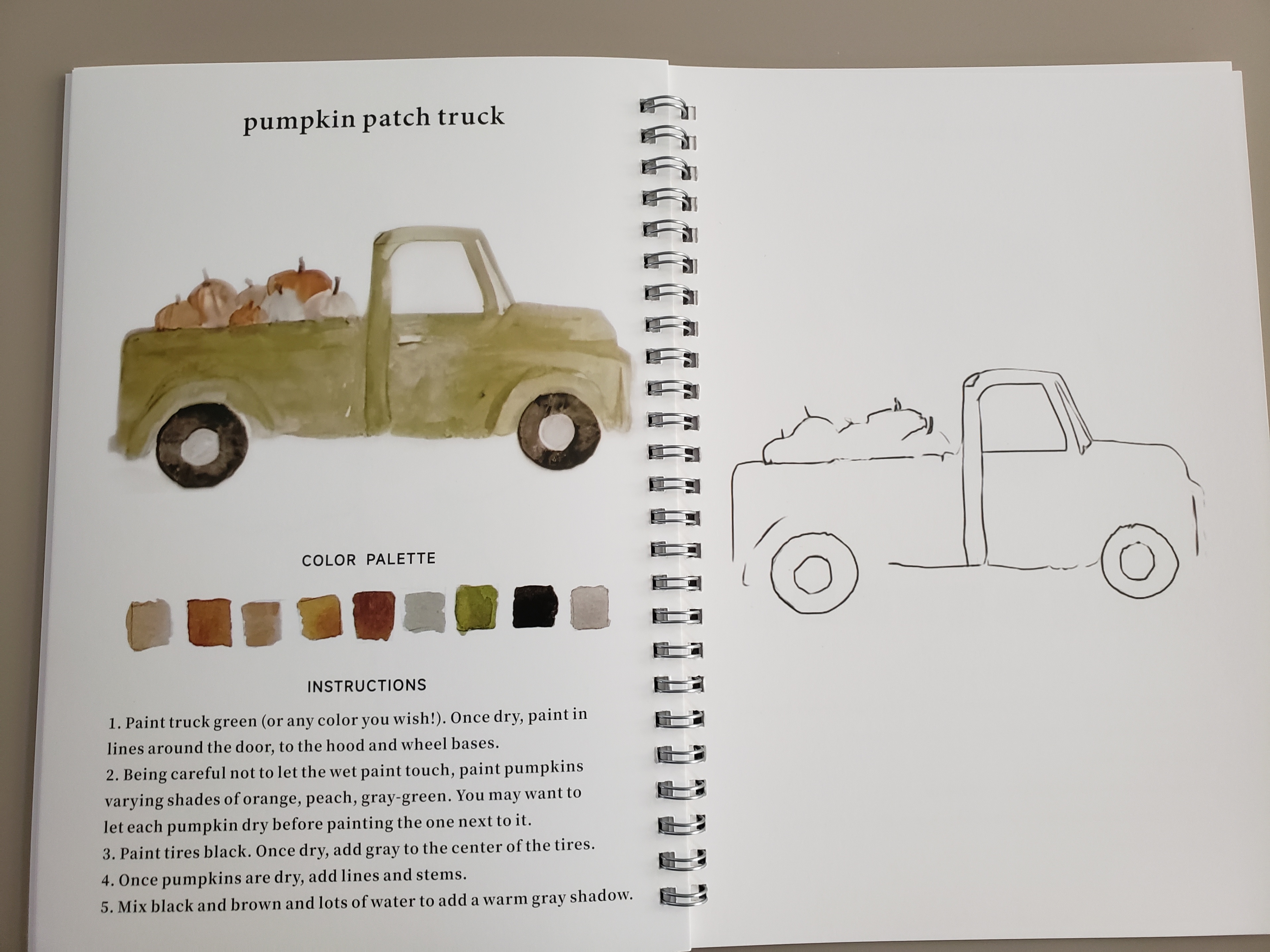 Autumn Watercolour workbook kit - photo 4