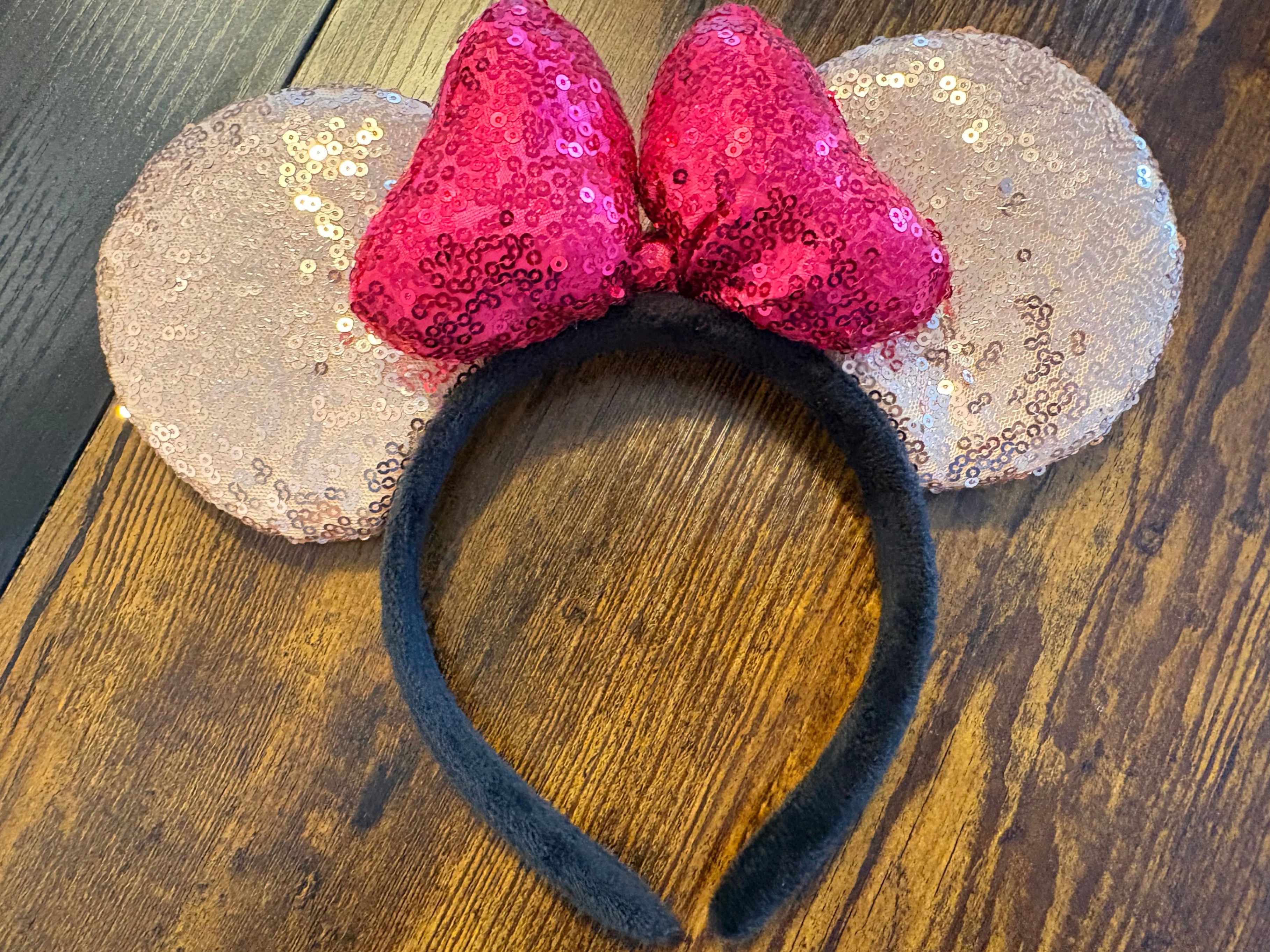 Pink Sequin Mouse Ears Headband – Halloween