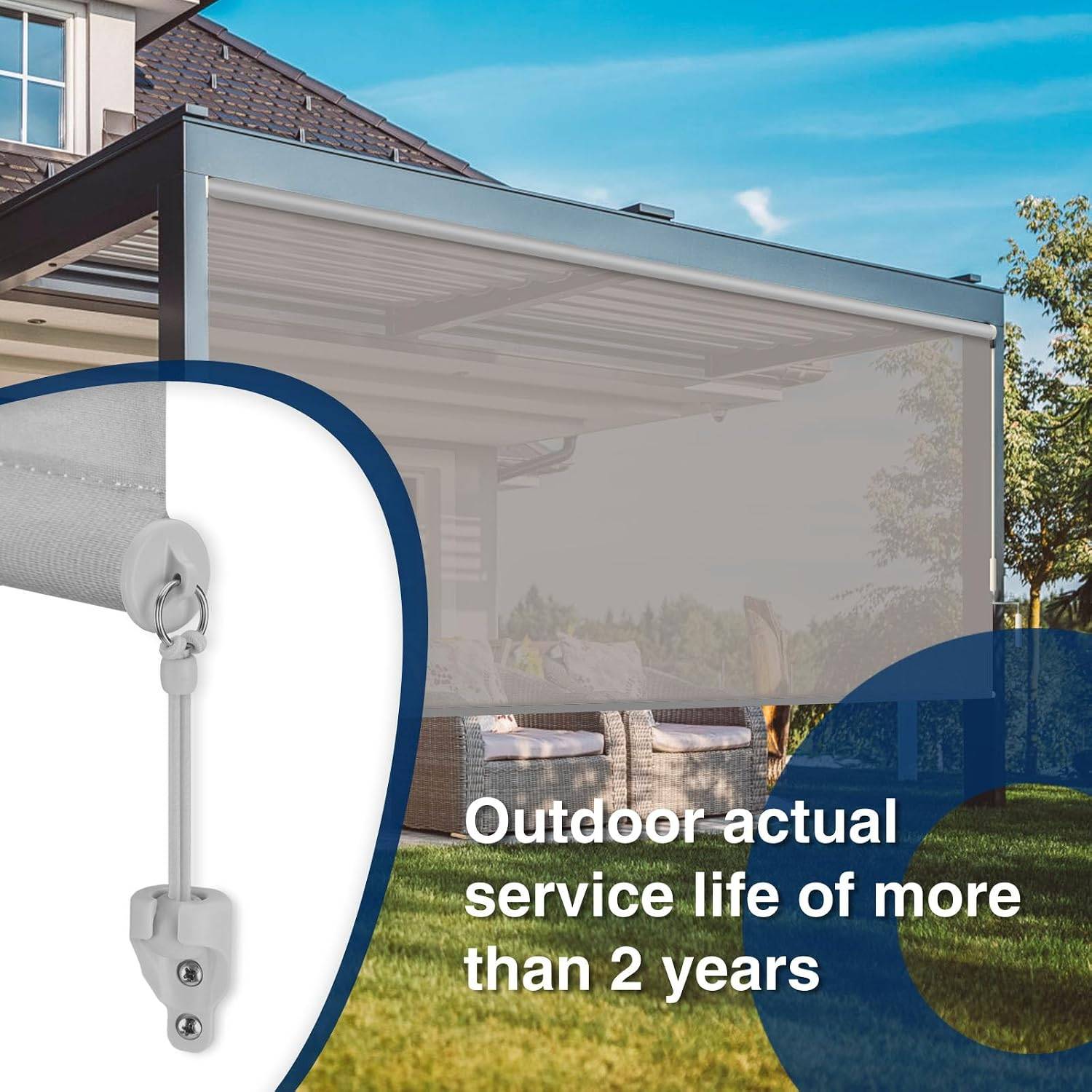 Outdoor Roller Shade Tie Downs & End Caps - photo 3