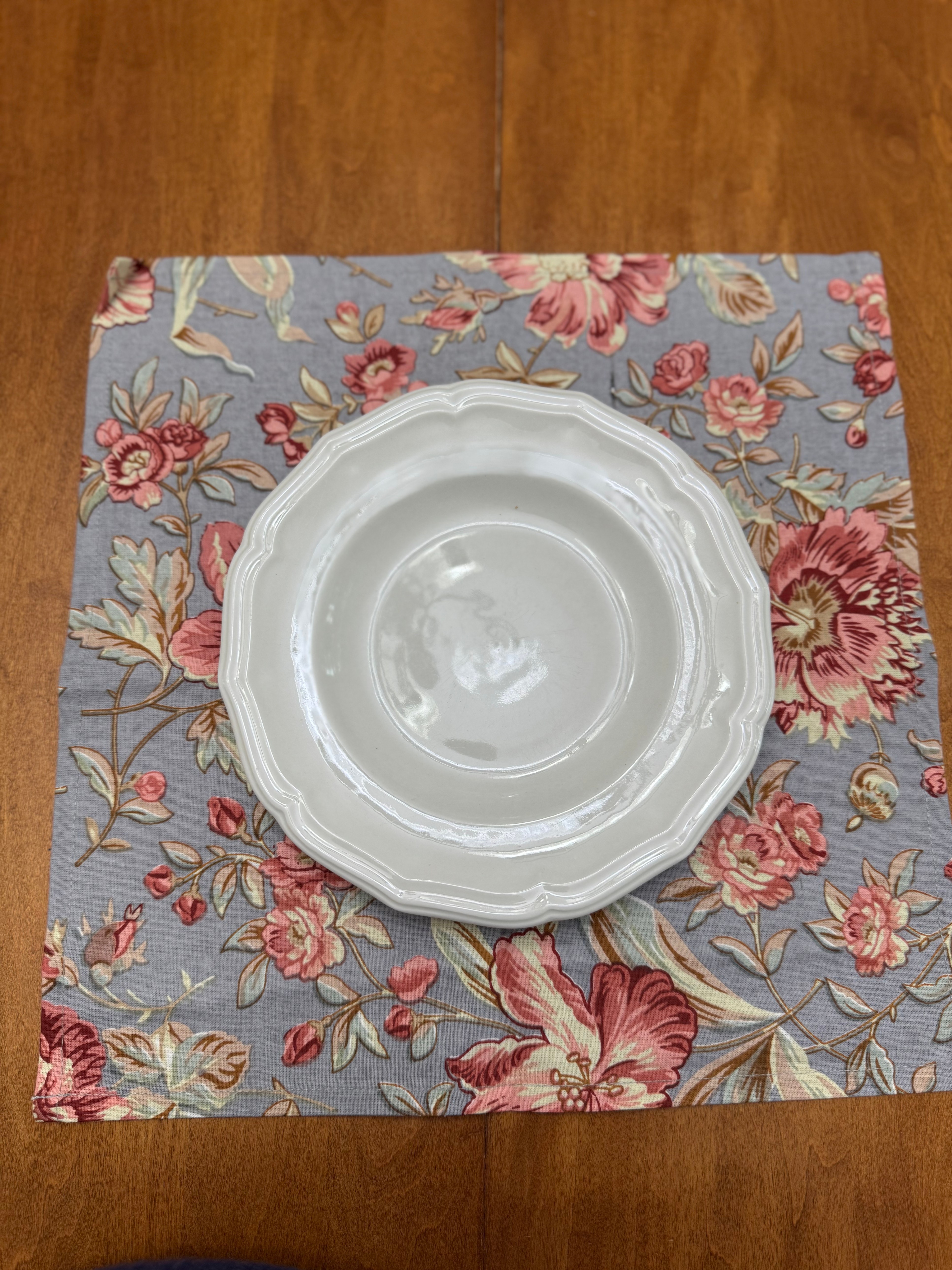 2 Sets • 6 Brand New Cotton Floral Dinner Napkins • Steal Deal! - photo 5