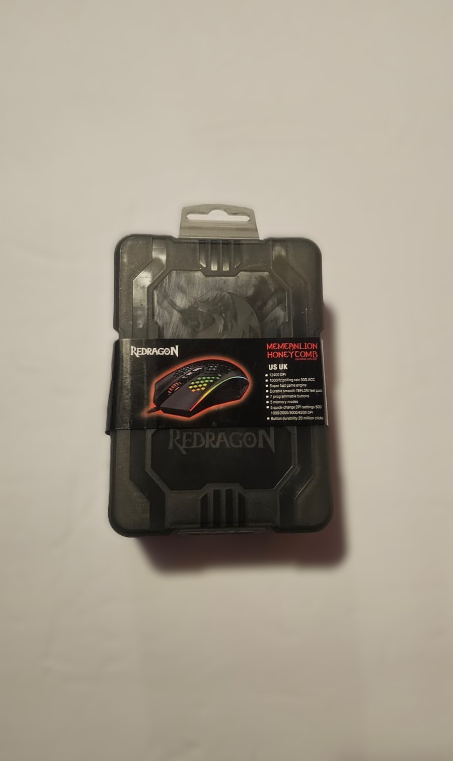 NEW Redragon Memeanlion M809-K Honeycomb RGB Wired Gaming Mouse - photo 2