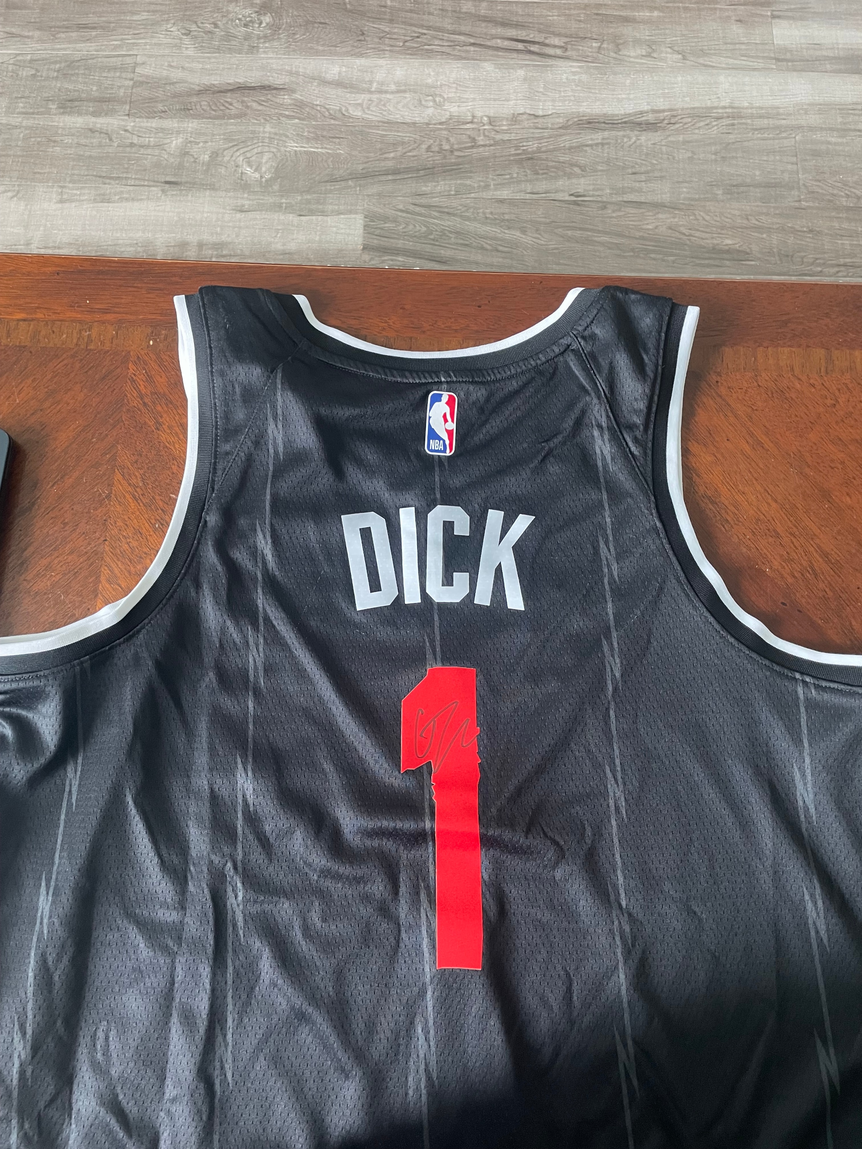 SIGNED Gradey Dick 2025-2026 City Edition Jersey - photo 2