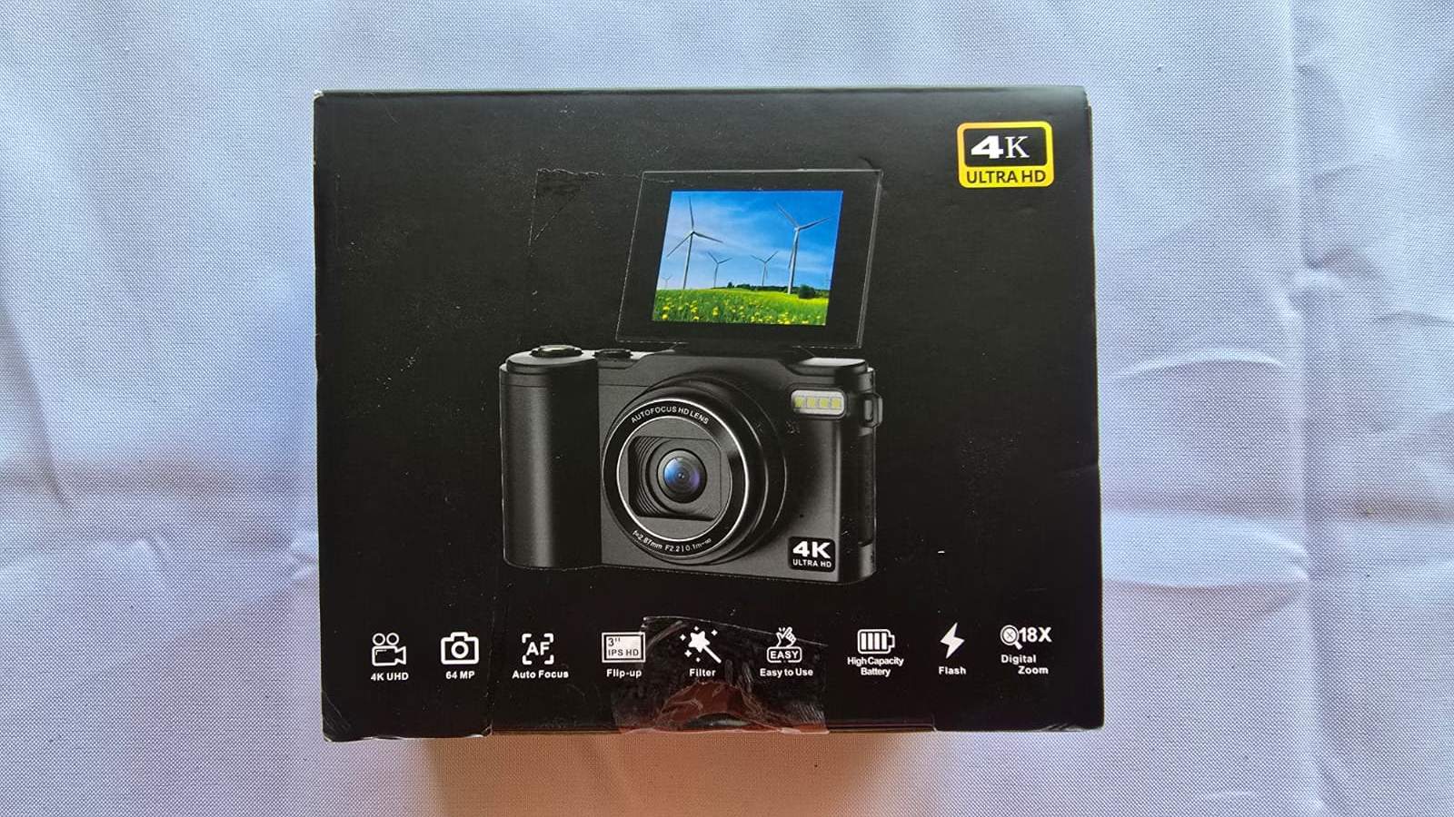 4K 64MP Digital Vlogging Camera with 180° Flip Screen - photo 3