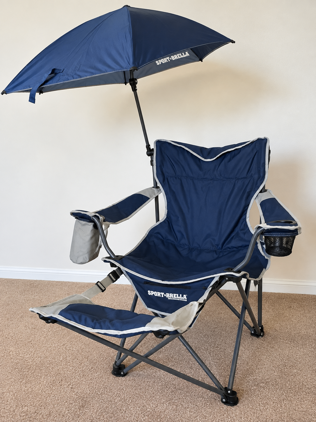 Sport-Brella 3-Position Recliner Chair w/ UPF 50+ Umbrella - photo 4