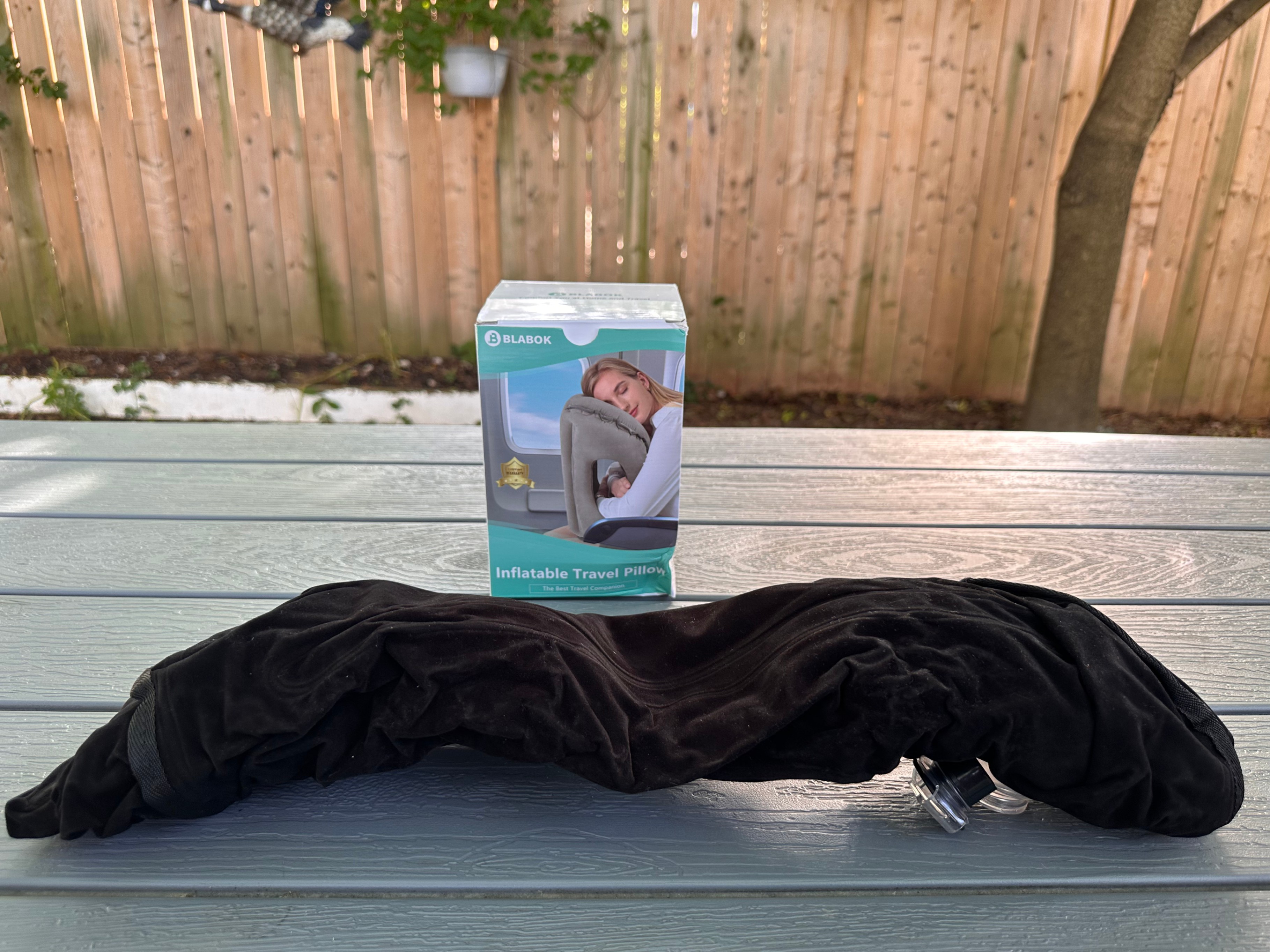 Brand New • Inflatable Travel Pillow • Airplane Sleep Cushion