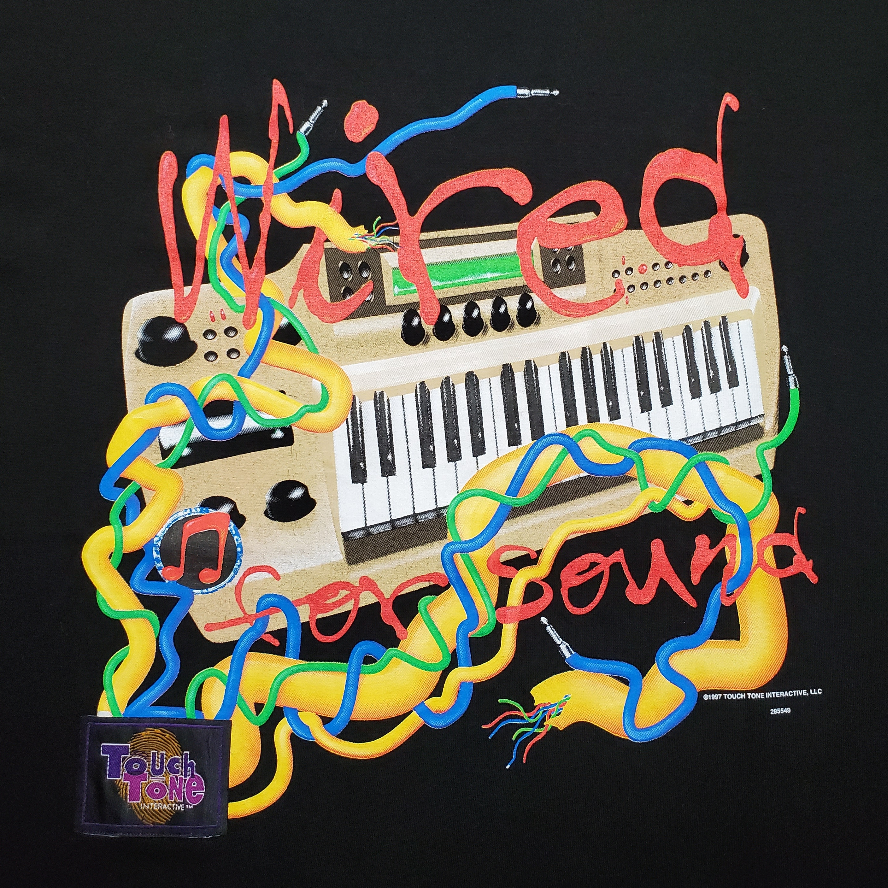 Vintage 1997 Touch Tone Wired For Sound T-Shirt - photo 2