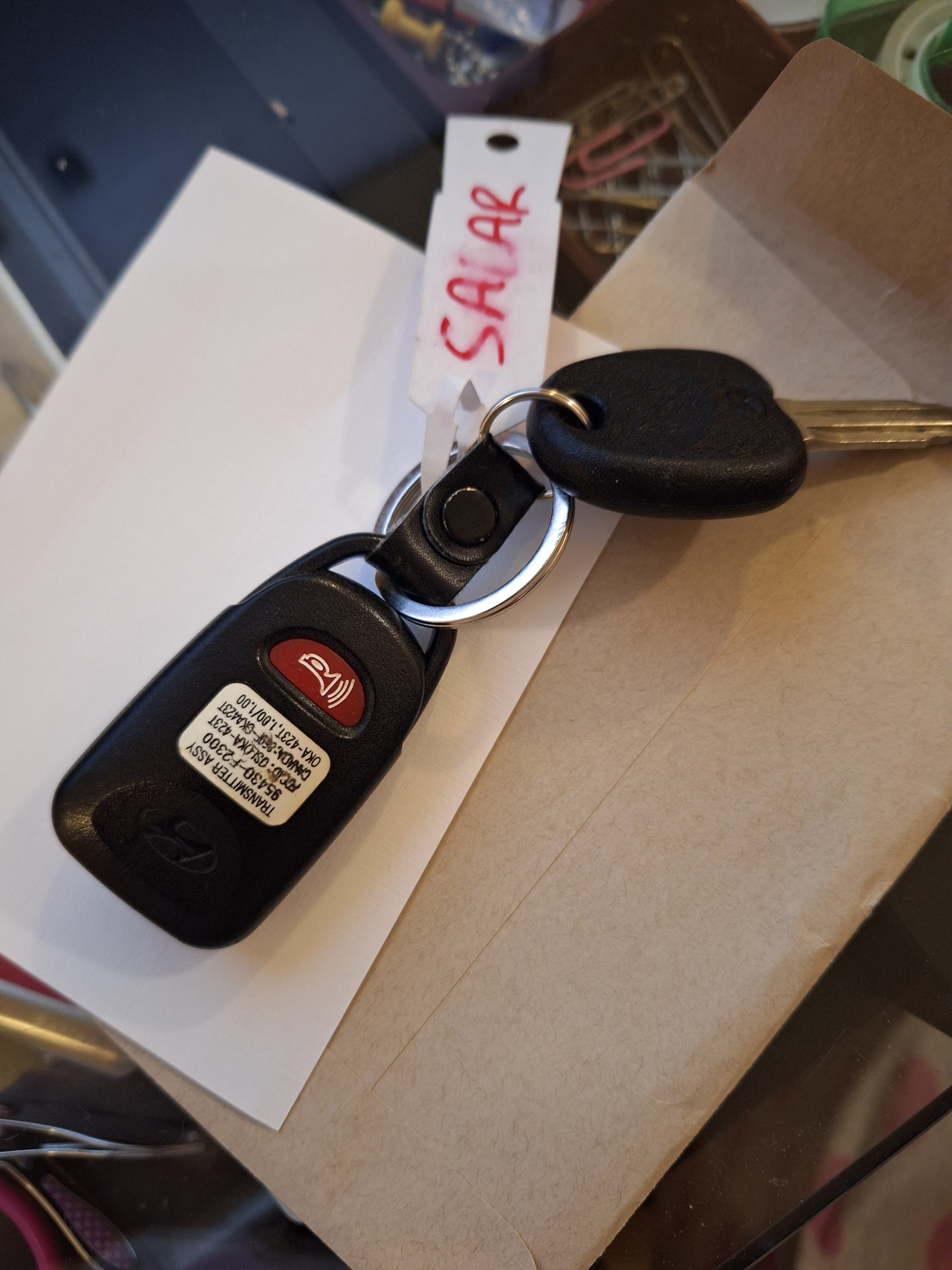 Hyundai Elantra Remote Key Fob 2019 - photo 2