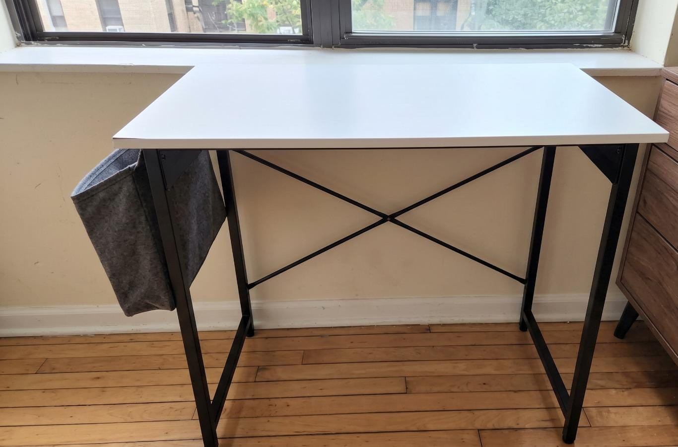 White Metal Frame Desk