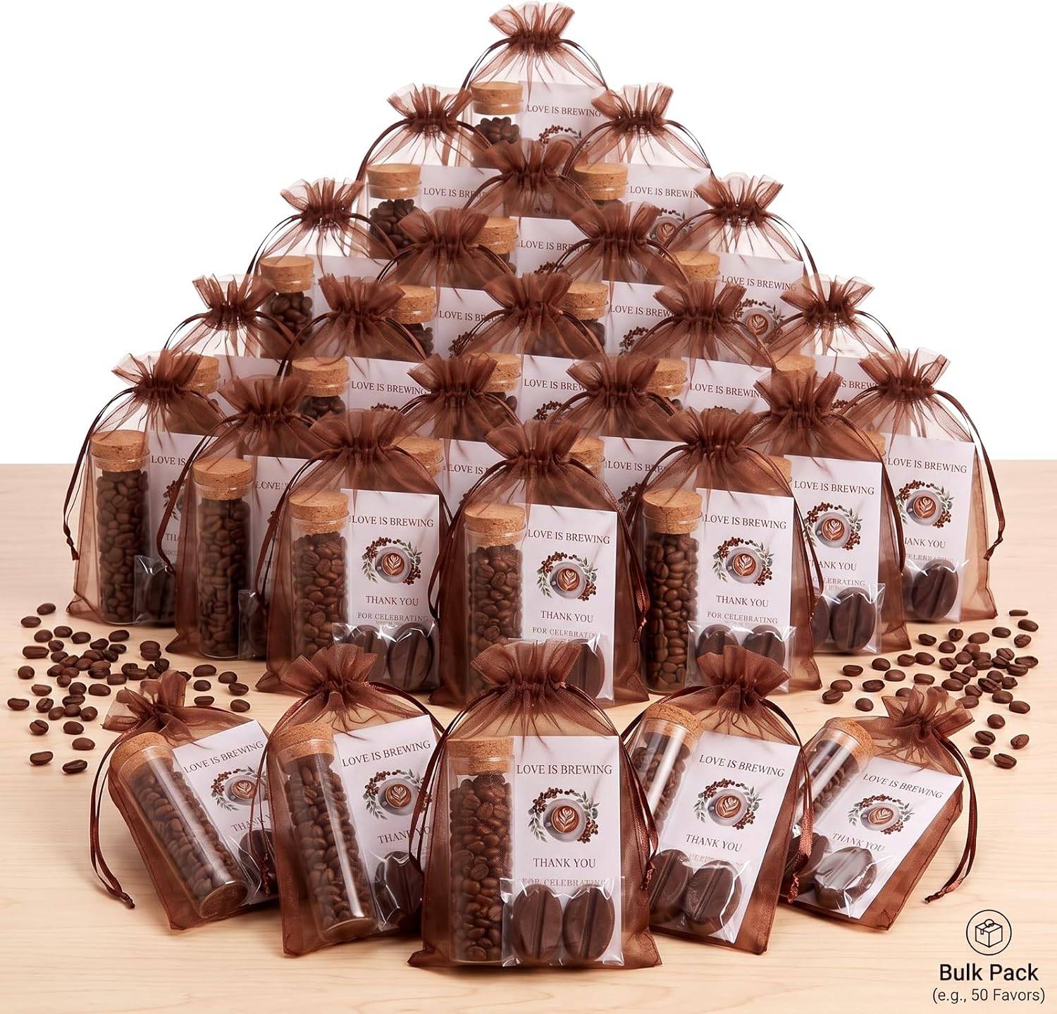 NEW~ 24 Pc Love Is Brewing Bridal Shower Favors