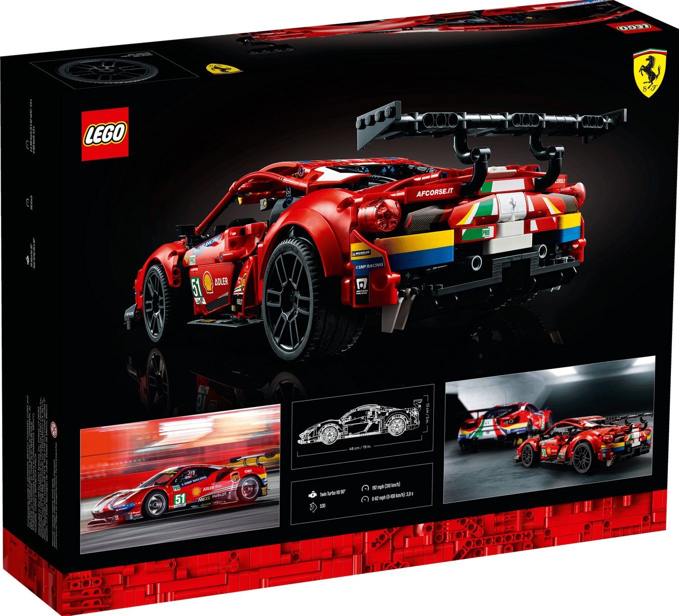 LEGO 42125 Technic Ferrari 488 GTE 'AF Corse #51' NEW SEALED