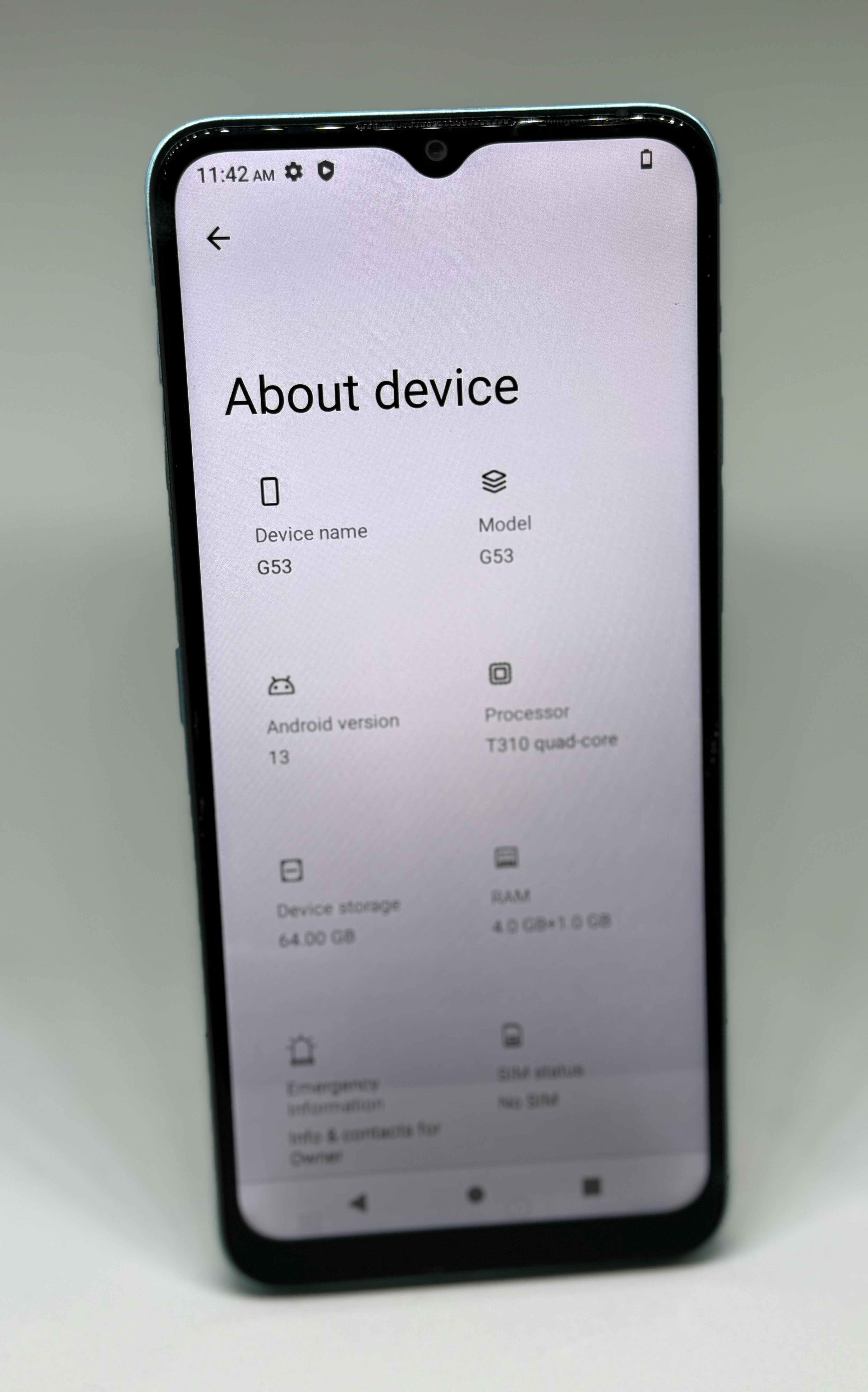 BLU G53 • 64GB • 4GB RAM + 1GB Expandable • Android 13 •Dual SIM - photo 3